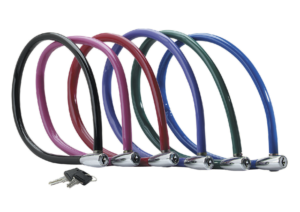 Antifurt Master Lock cablu cu cheie 550 x 6mm – diverse culori 550