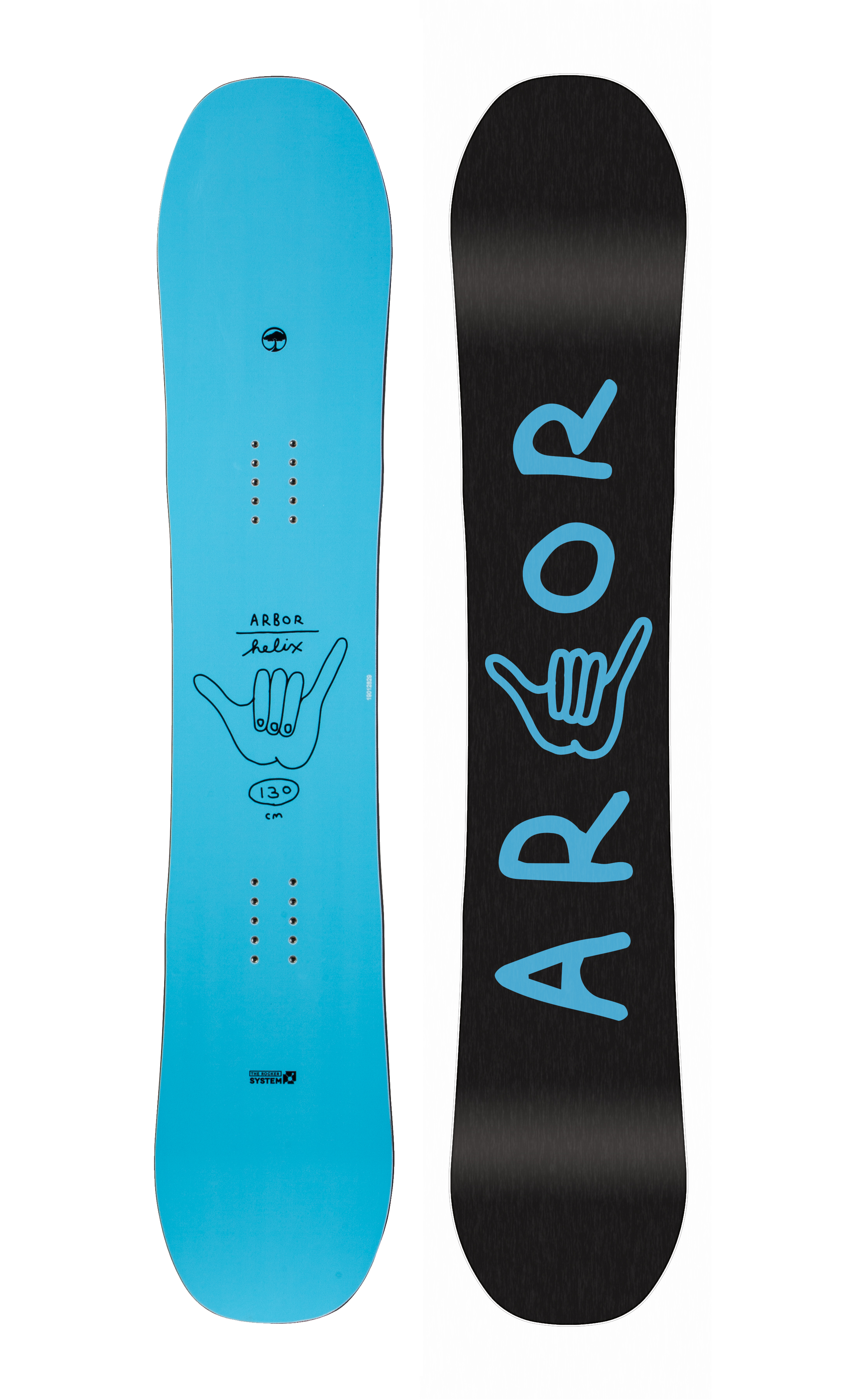 Placa snowboard copii Arbor Helix 130 Albastru 2019