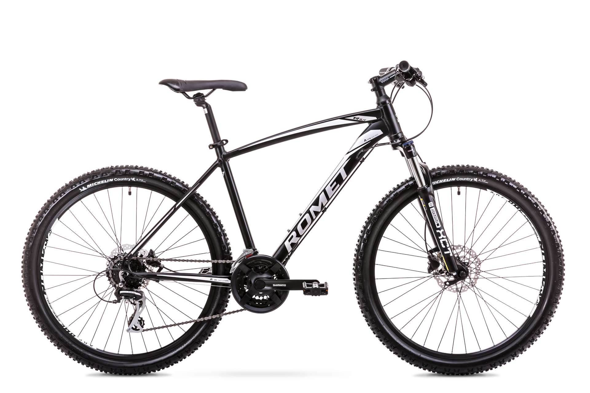 Bicicleta de munte pentru barbati Romet Rambler R6.4 Negru/Argintiu 2019 [Produs Buy Back]