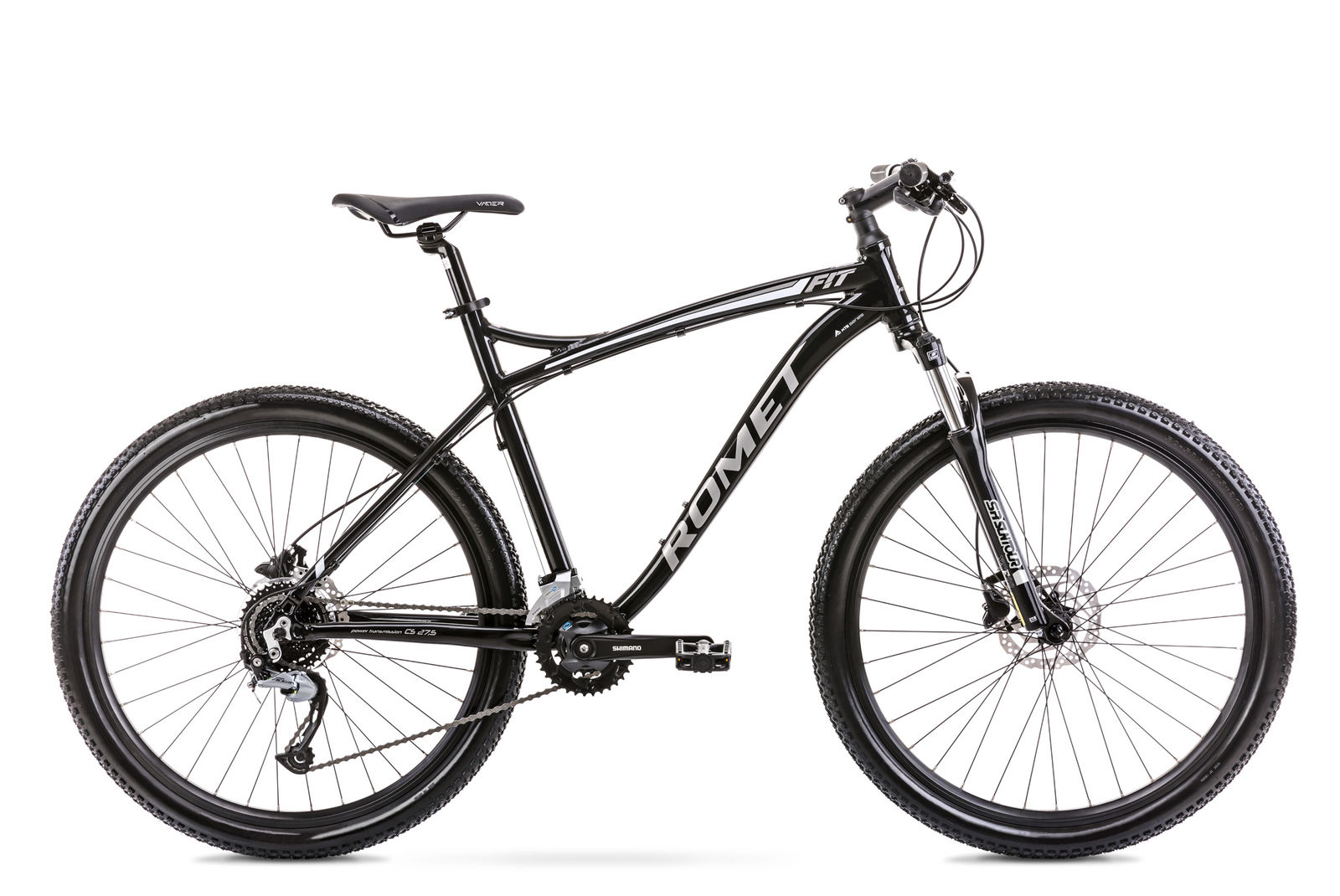 Bicicleta de munte pentru barbati Romet Rambler Fit 27.5 Negru/Argintiu 2021