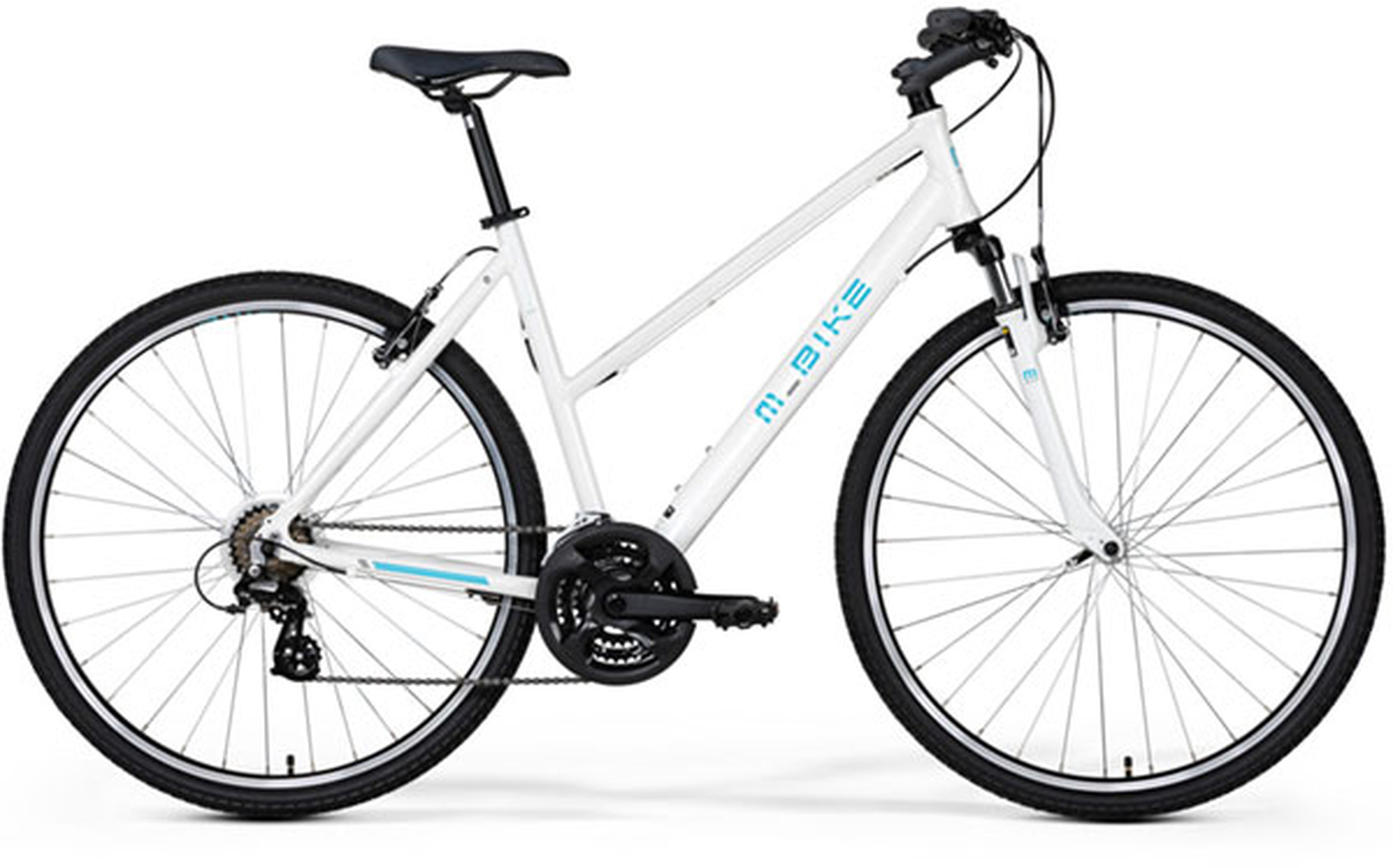 Bicicleta de oras/trekking femei M-BIKE CRS-10V Lady Alb/Albastru 2021 biciclop.eu imagine noua