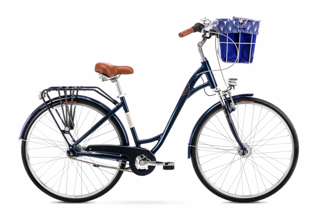 Bicicleta de oras pentru femei Romet Art Deco Lux Bleumarin 2022 biciclop.eu imagine noua