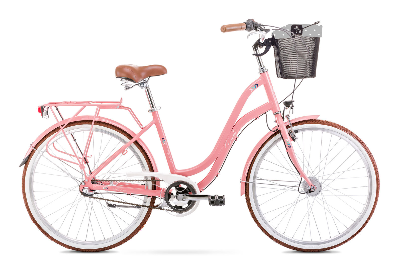 Bicicleta de oras pentru femei Romet Pop Art 26 Roz/Gri 2021 Romet biciclop.eu