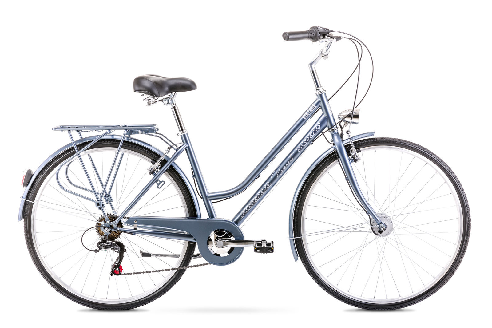Bicicleta de oras pentru femei Romet Vintage D Gri 2021 biciclop.eu imagine noua