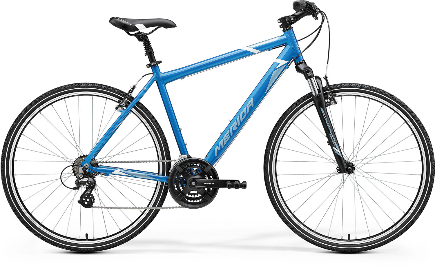 Bicicleta de Trekking/Oras Barbati Merida Crossway 10-V Albastru/Albastru/Alb 22/23 biciclop.eu imagine noua