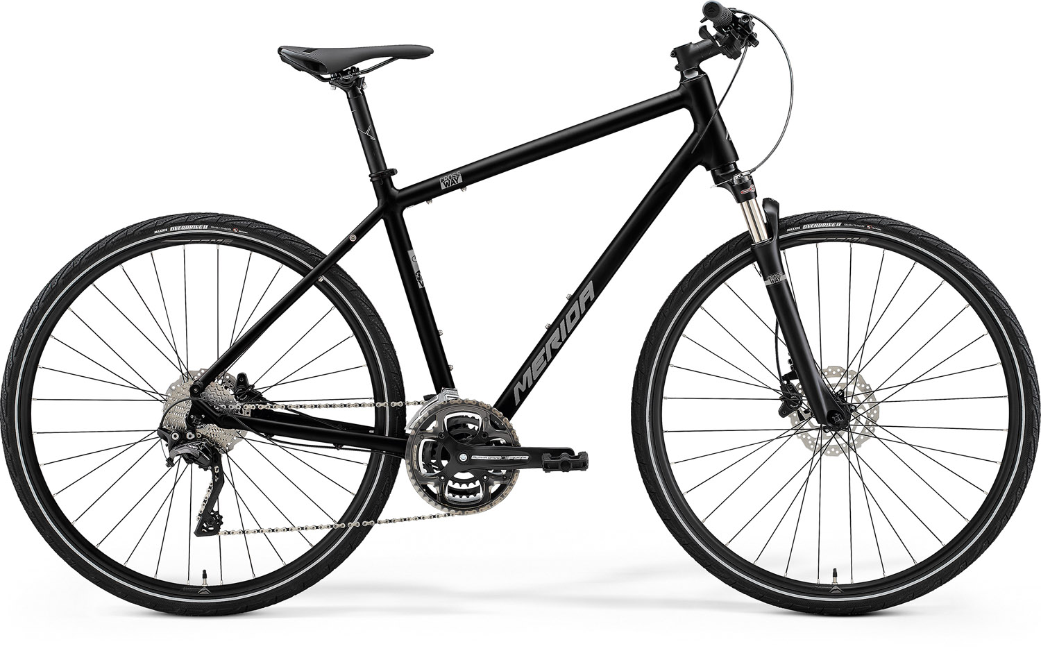 Bicicleta de Trekking/Oras Barbati Merida Crossway 500 Negru/Argintiu 22/23 biciclop.eu imagine noua