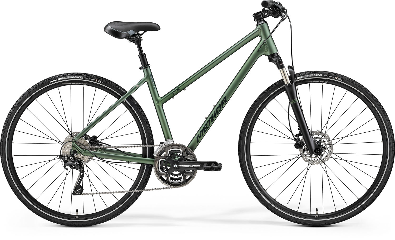 Bicicleta de Trekking/Oras Femei Merida Crossway 300 Lady Verde/Verde Inchis 22/23 biciclop.eu imagine noua