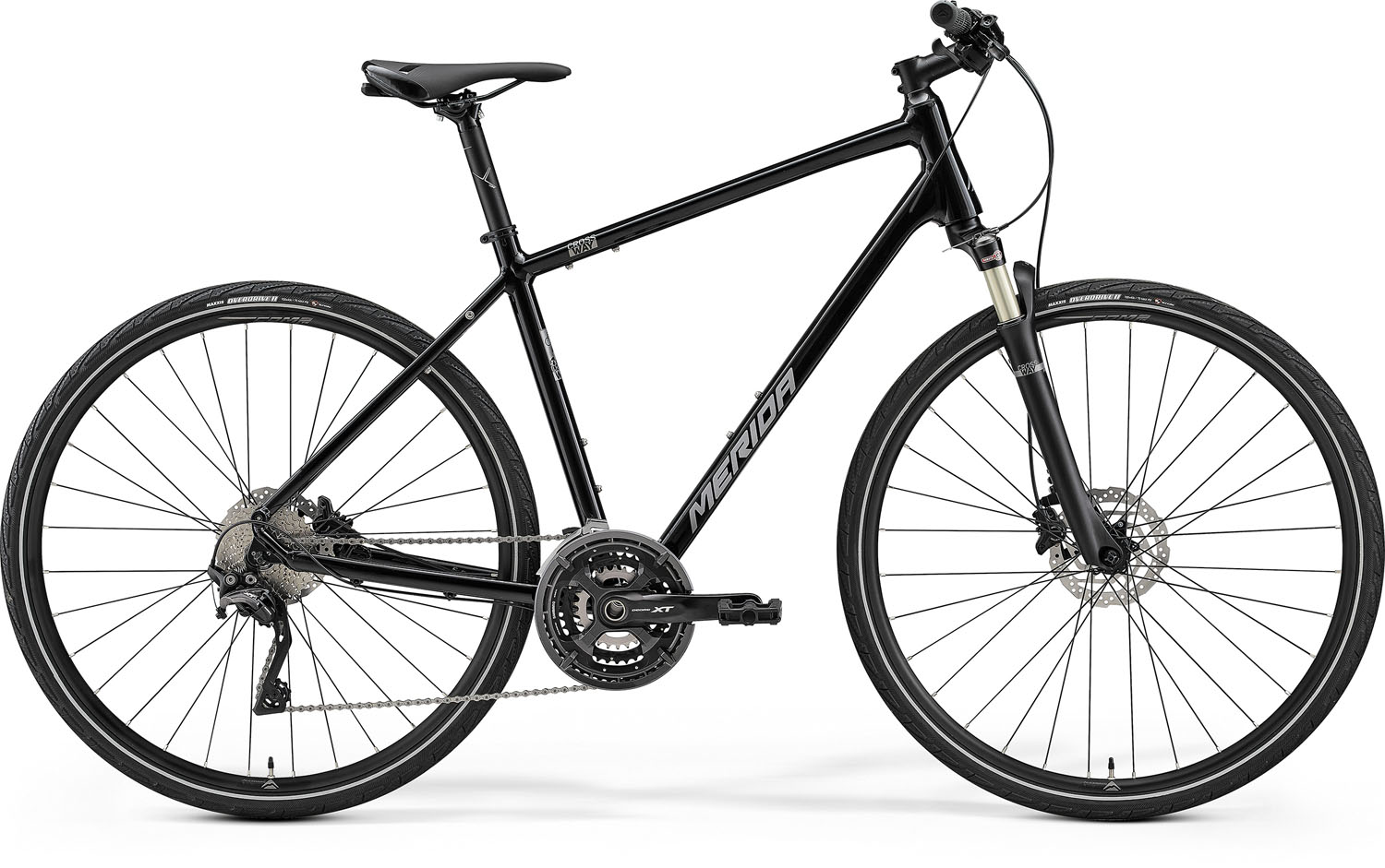 Bicicleta de trekking pentru barbati Merida Crossway XT-Edition Negru/Argintiu 2023