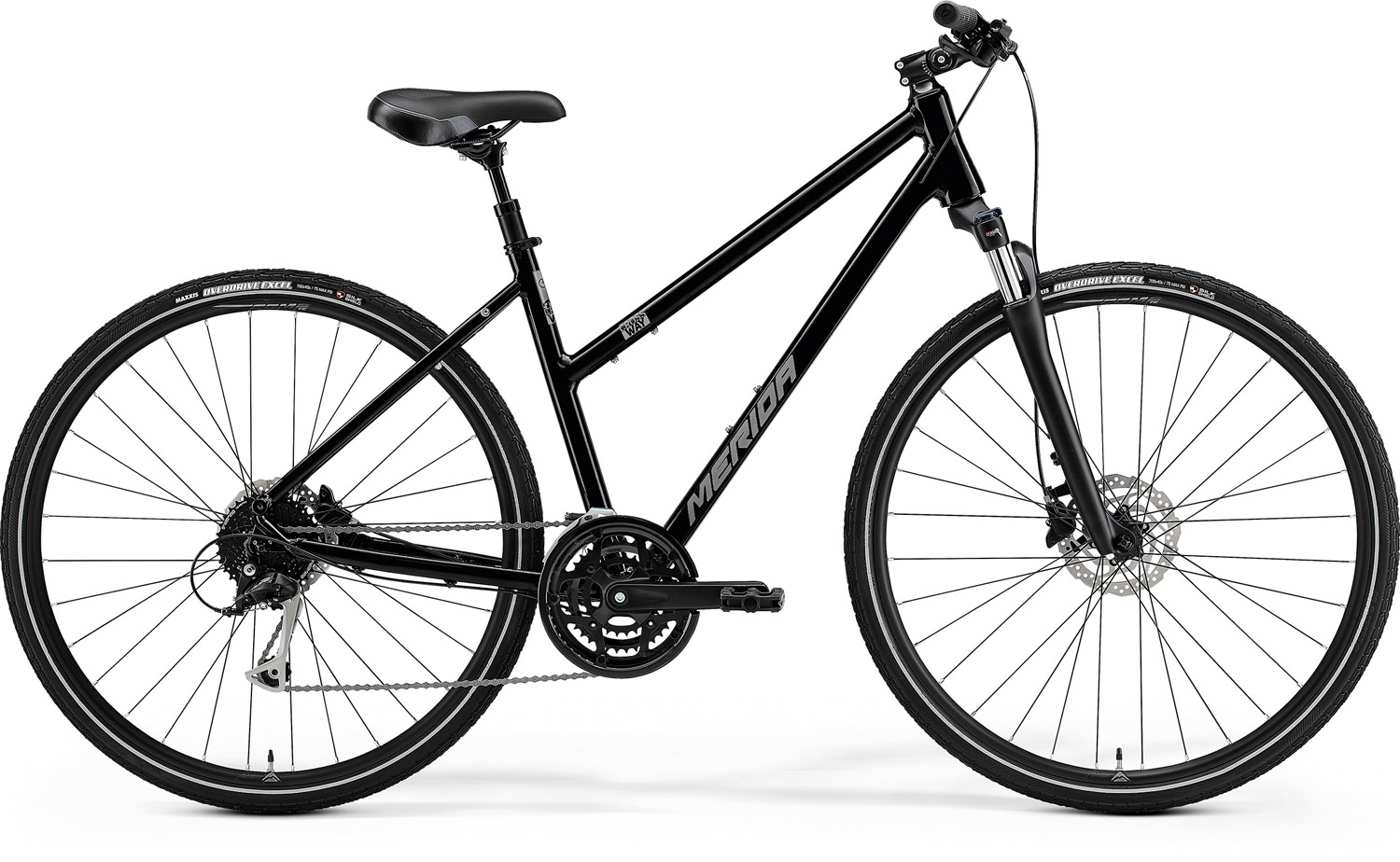 Bicicleta de trekking pentru femei Merida Crossway 100 Negru 2021 biciclop.eu imagine 2022