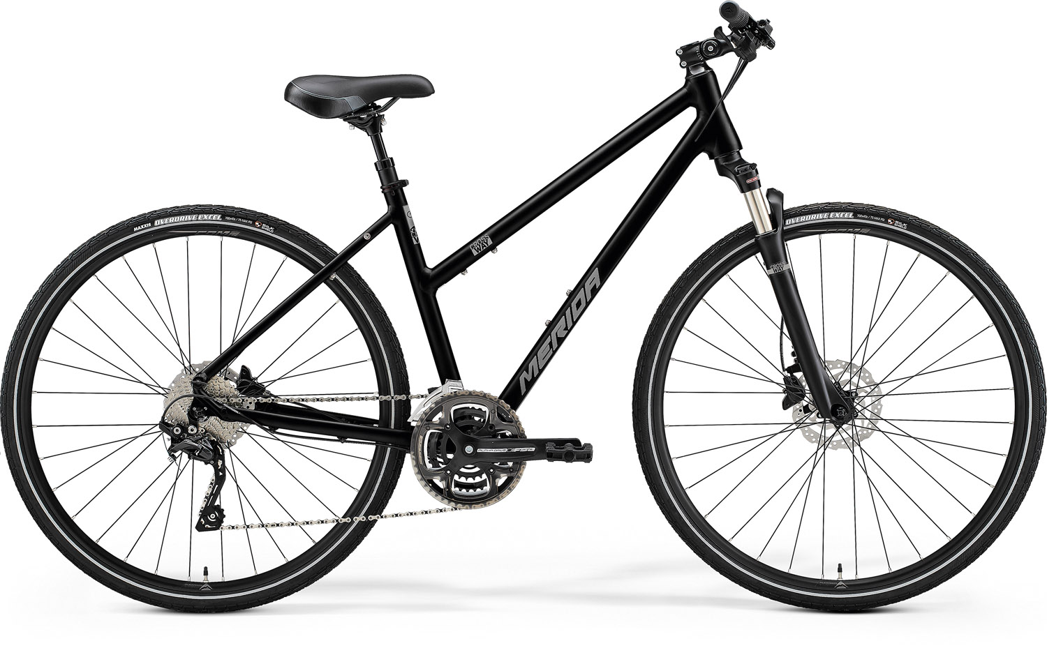 Bicicleta de trekking pentru femei Merida Crossway 300 Negru 2021
