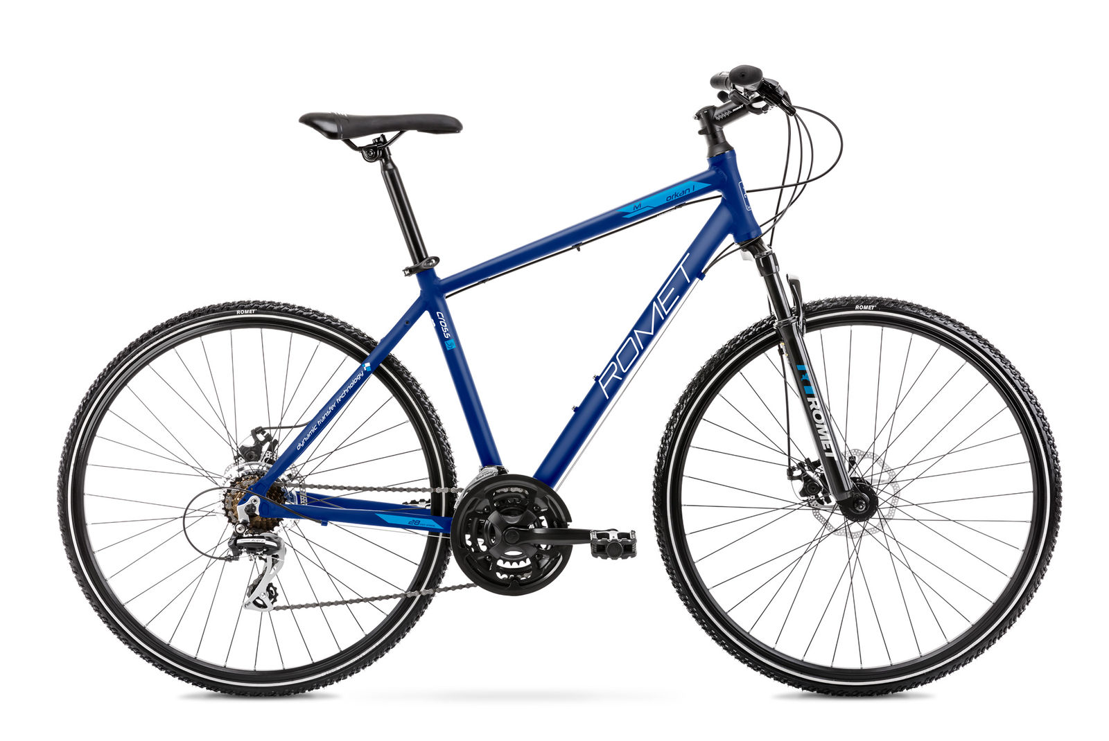Bicicleta de trekking pentru barbati Romet Orkan 1 M Albastru 2021