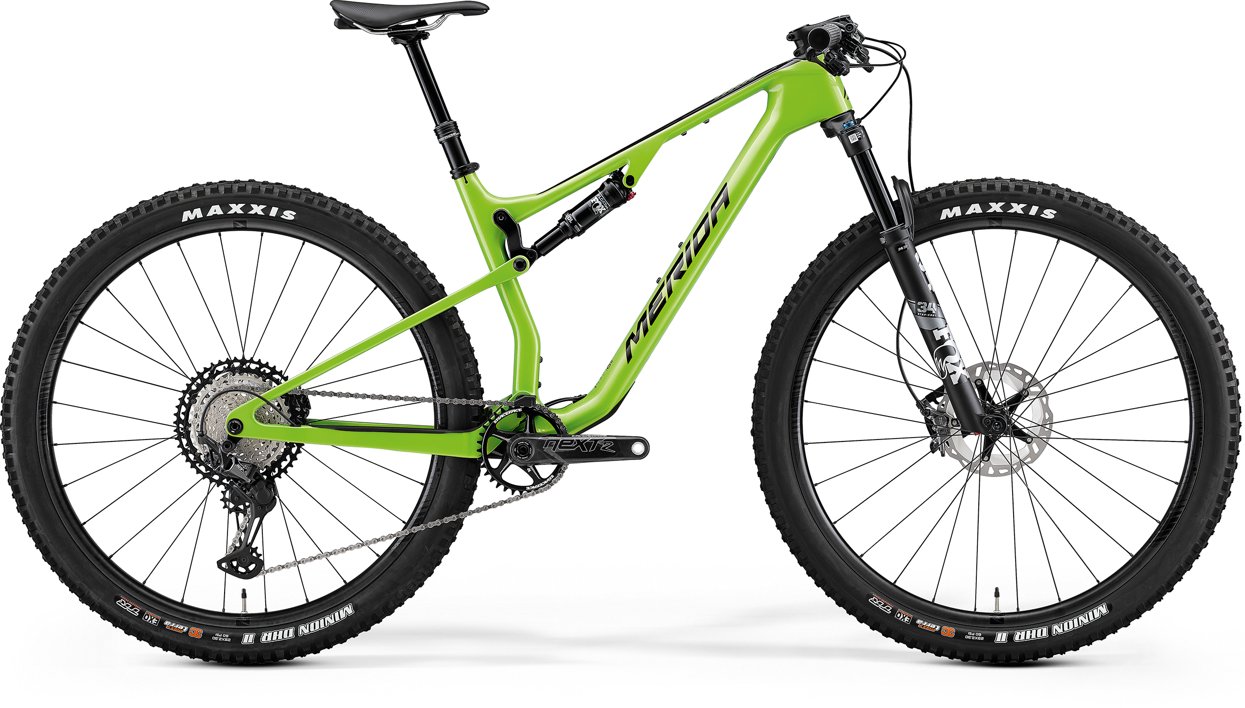 Bicicleta MTB Full Suspension Unisex Merida Ninety-Six 7000 Verde/Negru 22/23