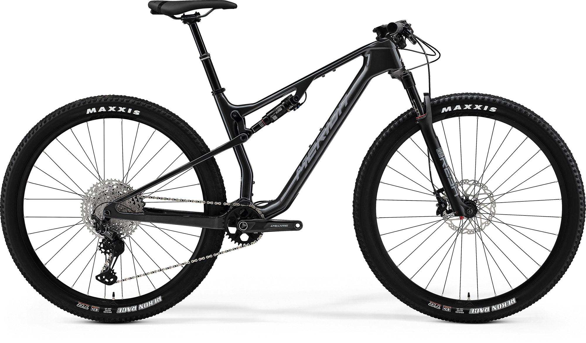 Bicicleta MTB Full Suspension Unisex Merida Ninety-Six RC 5000 Argintiu/Negru/Argintiu 22/23 biciclop.eu imagine noua