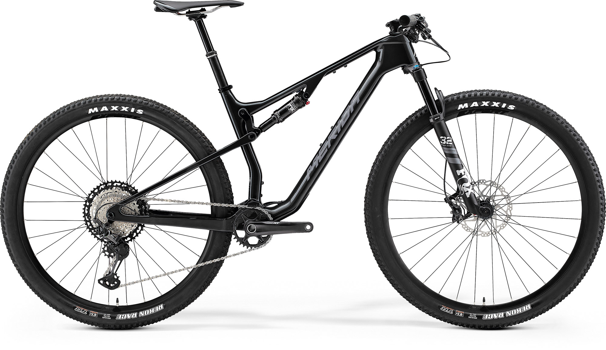 Bicicleta MTB Full Suspension Unisex Merida Ninety-Six RC XT Argintiu/Negru/Argintiu 22/23 biciclop.eu imagine noua