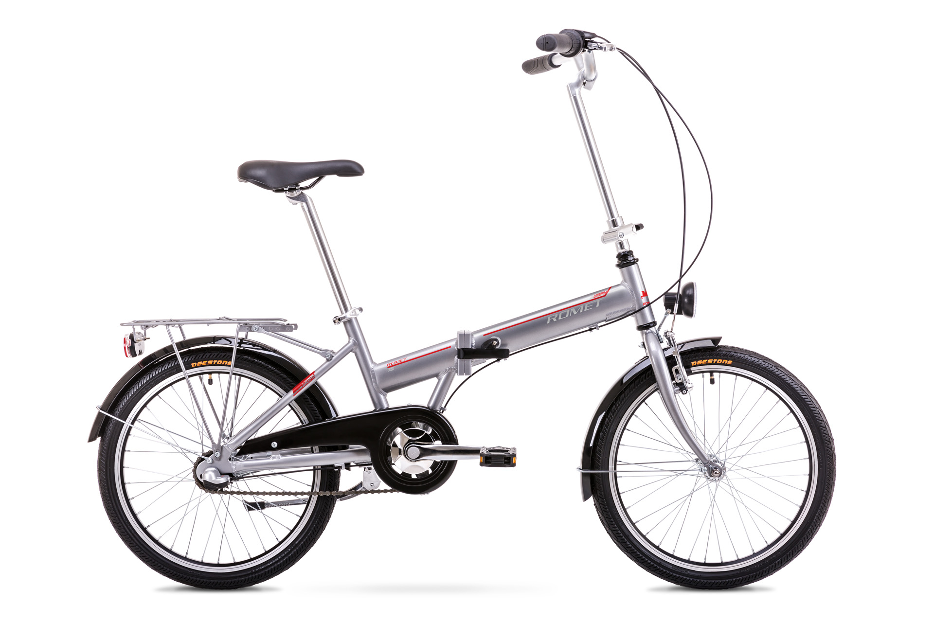 Bicicleta pliabila Unisex Romet Wigry 3 Argintiu/Rosu 2019 biciclop.eu imagine 2022