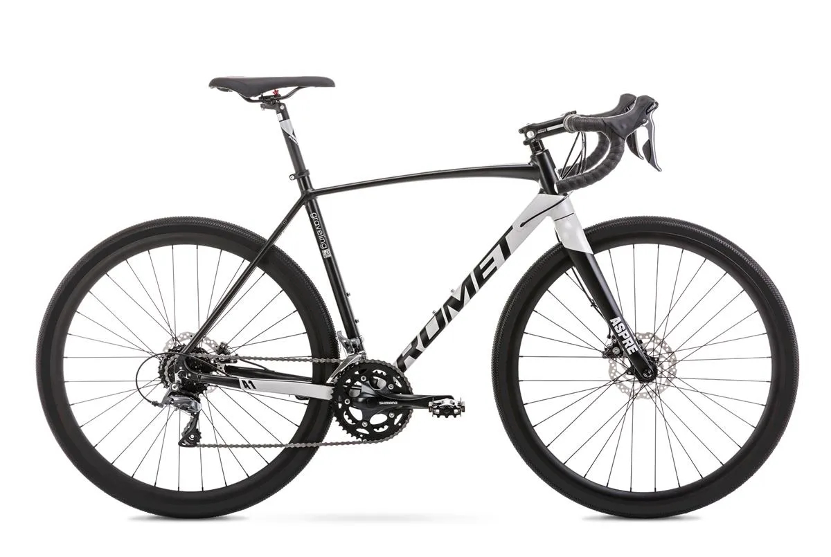 Bicicleta gravel pentru barbati Romet Aspre 1 LTD Negru/Gri 2023 biciclop.eu imagine noua