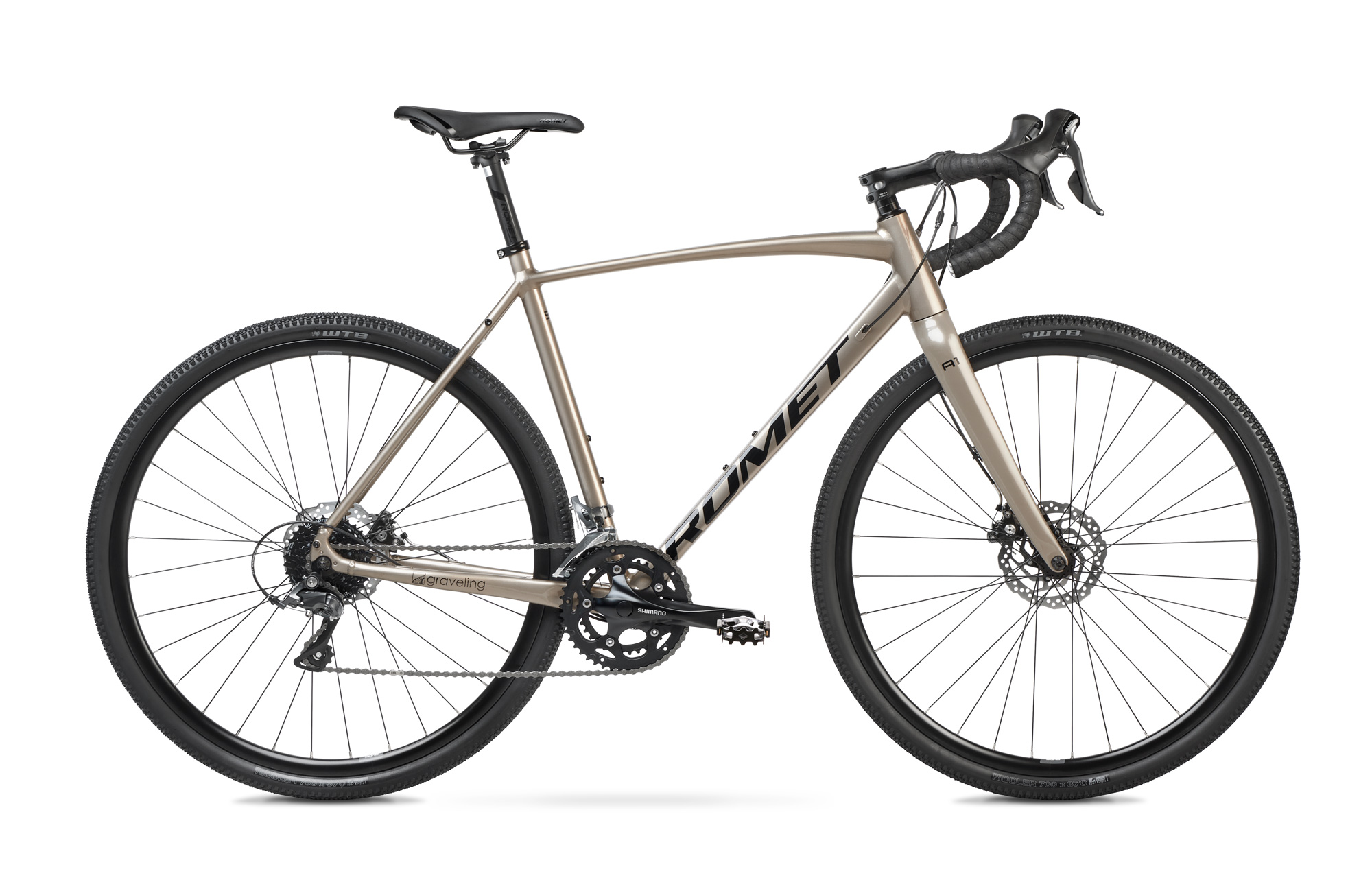 Bicicleta Gravel Romet Aspre 1 Sampanie/Negru 2023 2023