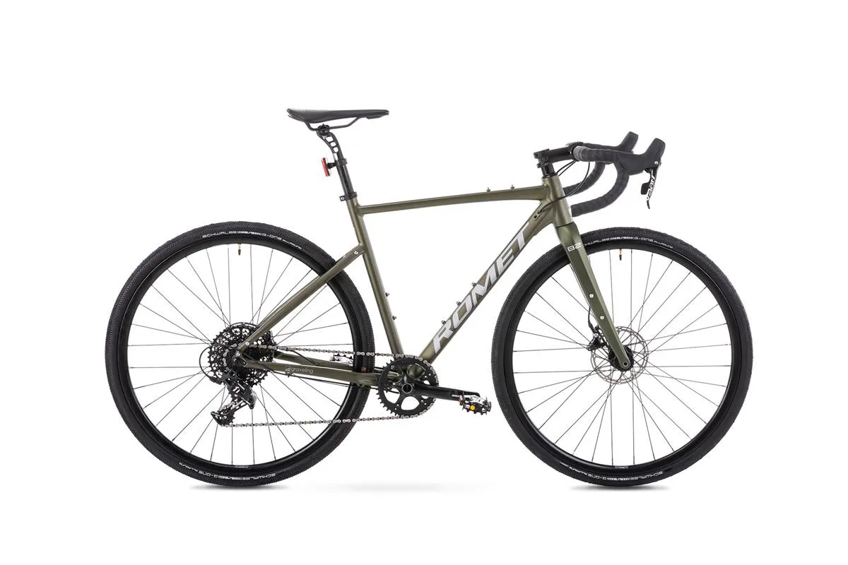 Bicicleta gravel unisex Romet Boreas 2 Vers. 2 Verde/Grafit 2023 2023