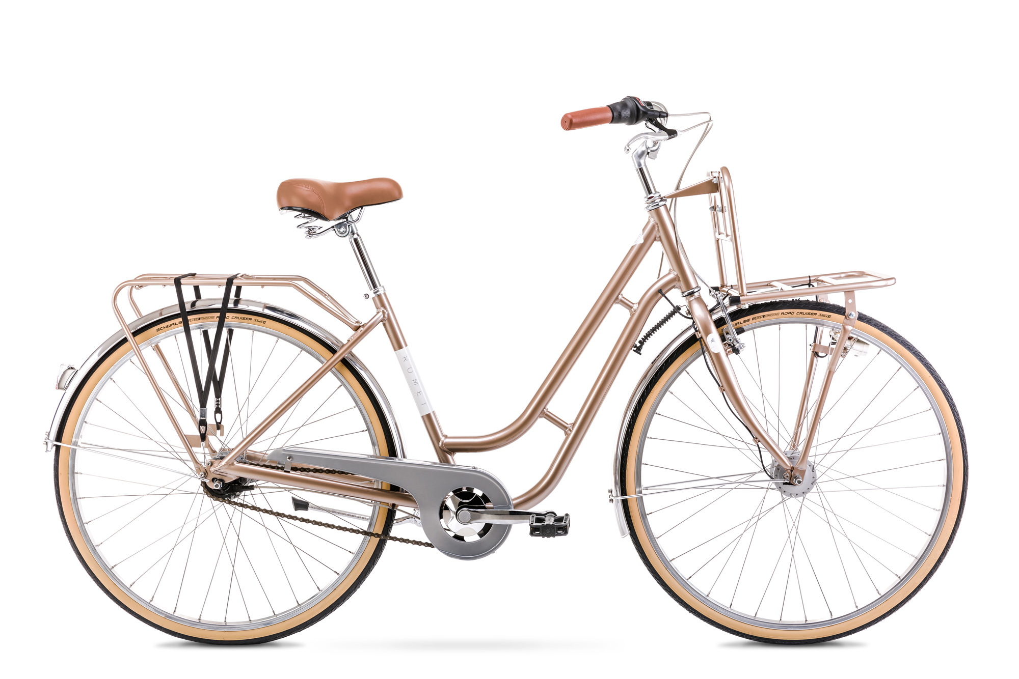 Bicicleta de Oras pentru femei Romet Luiza Lux Bej 2022 biciclop.eu imagine noua