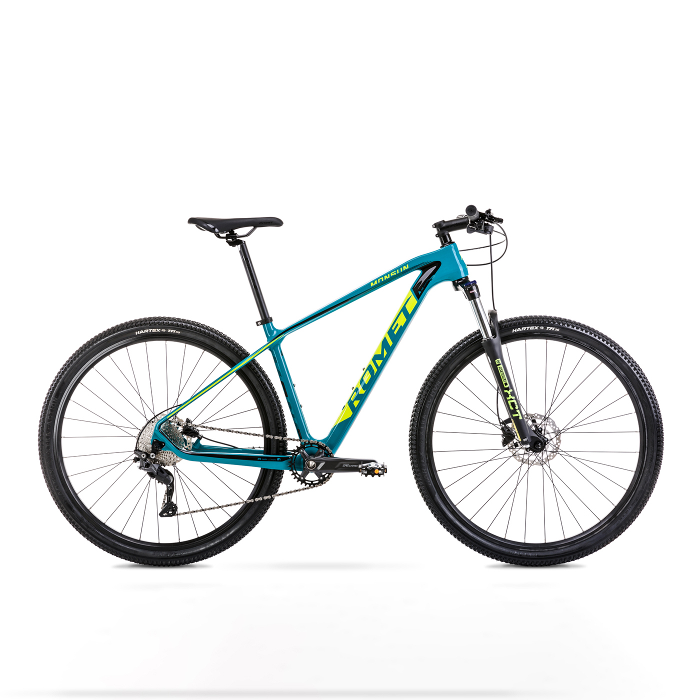Bicicleta de munte cu cadru din Carbon Romet Monsun LTD Turcoaz/Albastru 2022 biciclop.eu imagine noua