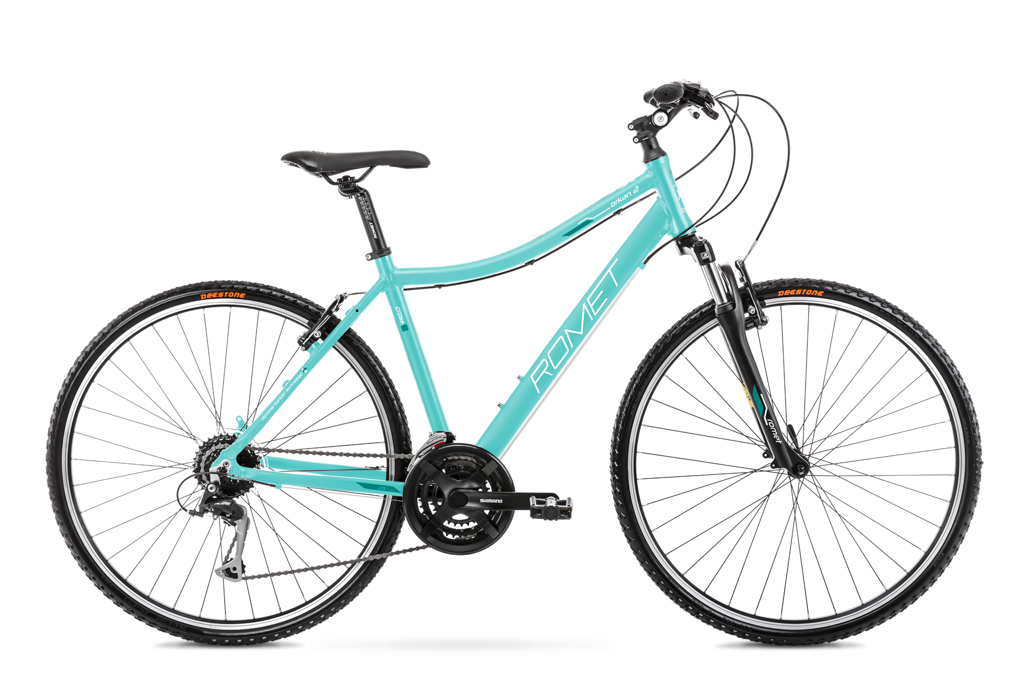 Bicicleta de Trekking pentru femei Romet Orkan 2 D Turcoaz 2022 2022