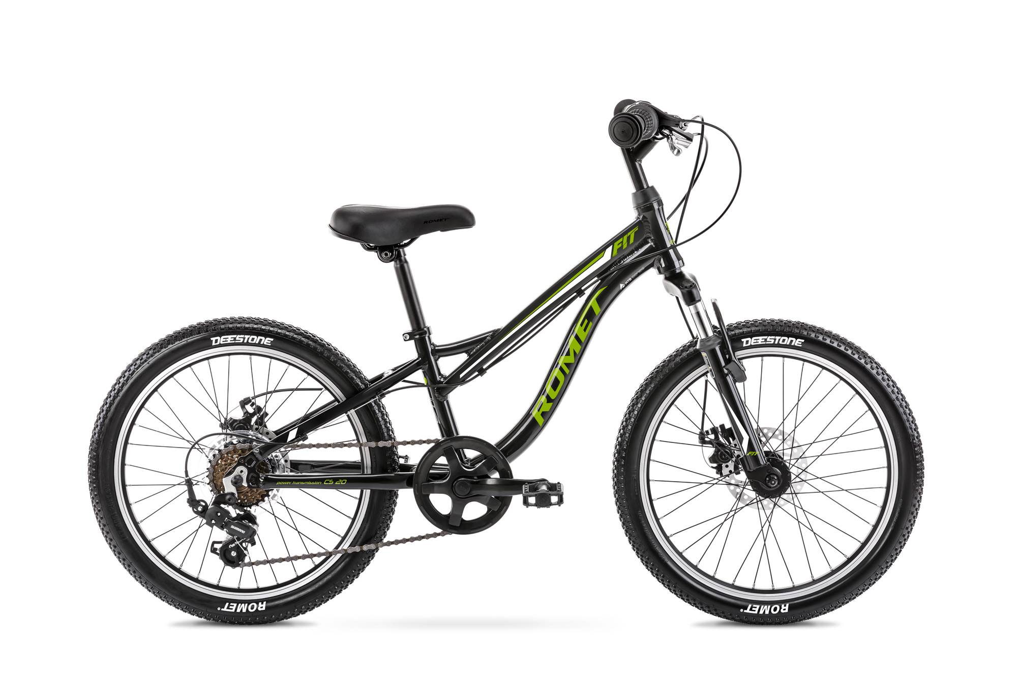 Bicicleta pentru copii Romet Rambler Fit 20 Negru/Verde 2022 biciclop.eu imagine noua