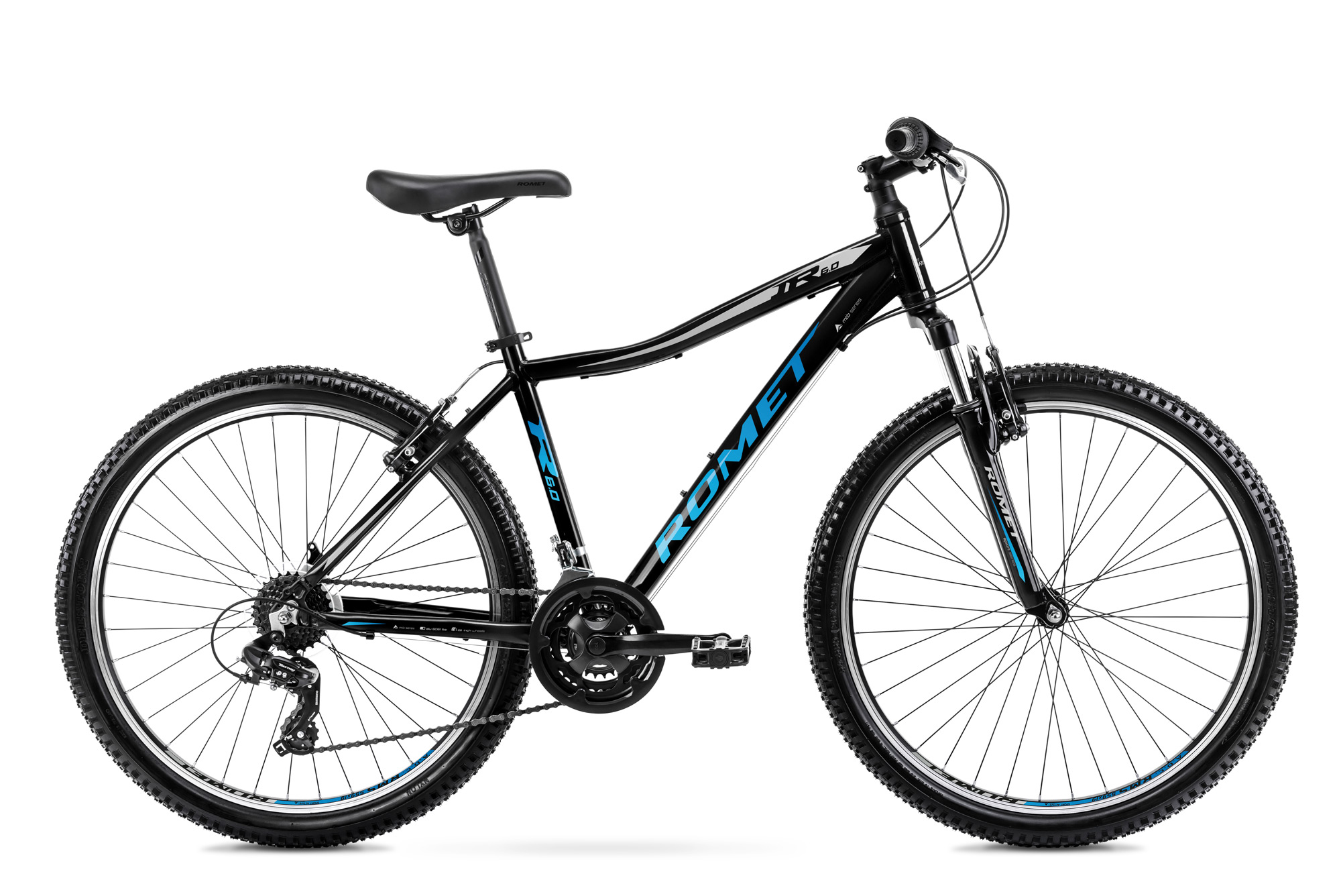 Bicicleta de Munte pentru copii Romet Rambler R6.0 JR Negru/Albastru/Argintiu 2023 biciclop.eu imagine noua