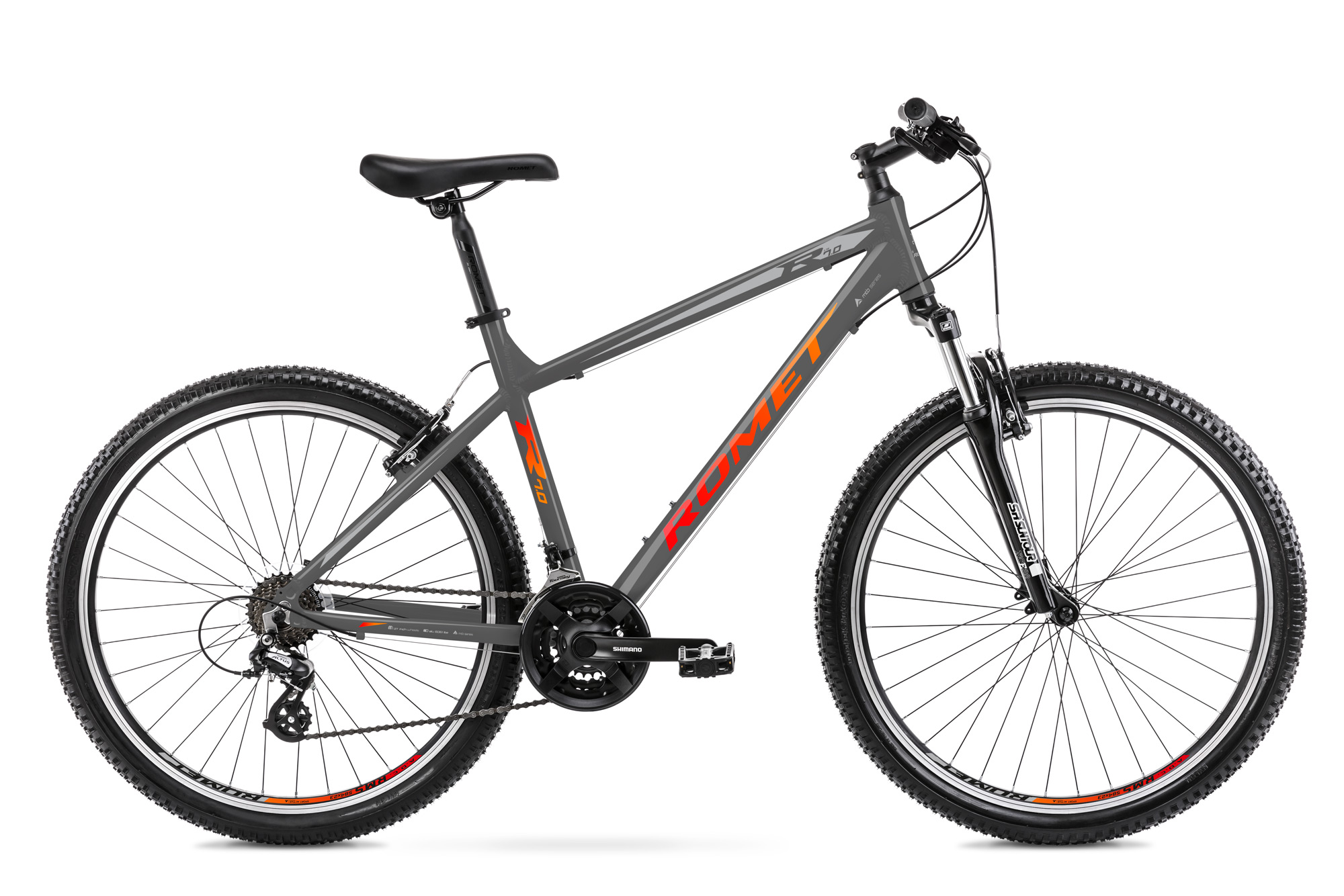 Bicicleta de Munte pentru barbati Romet Rambler R7.0 Grafit/Argintiu/Rosu 2022