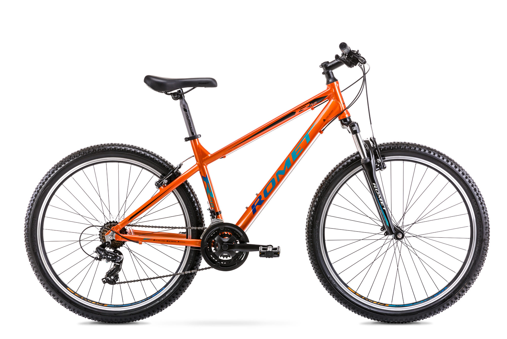 Bicicleta de Munte pentru barbati Romet Rambler R7.0 LTD Portocaliu/Albastru/Negru 2022 biciclop.eu imagine noua