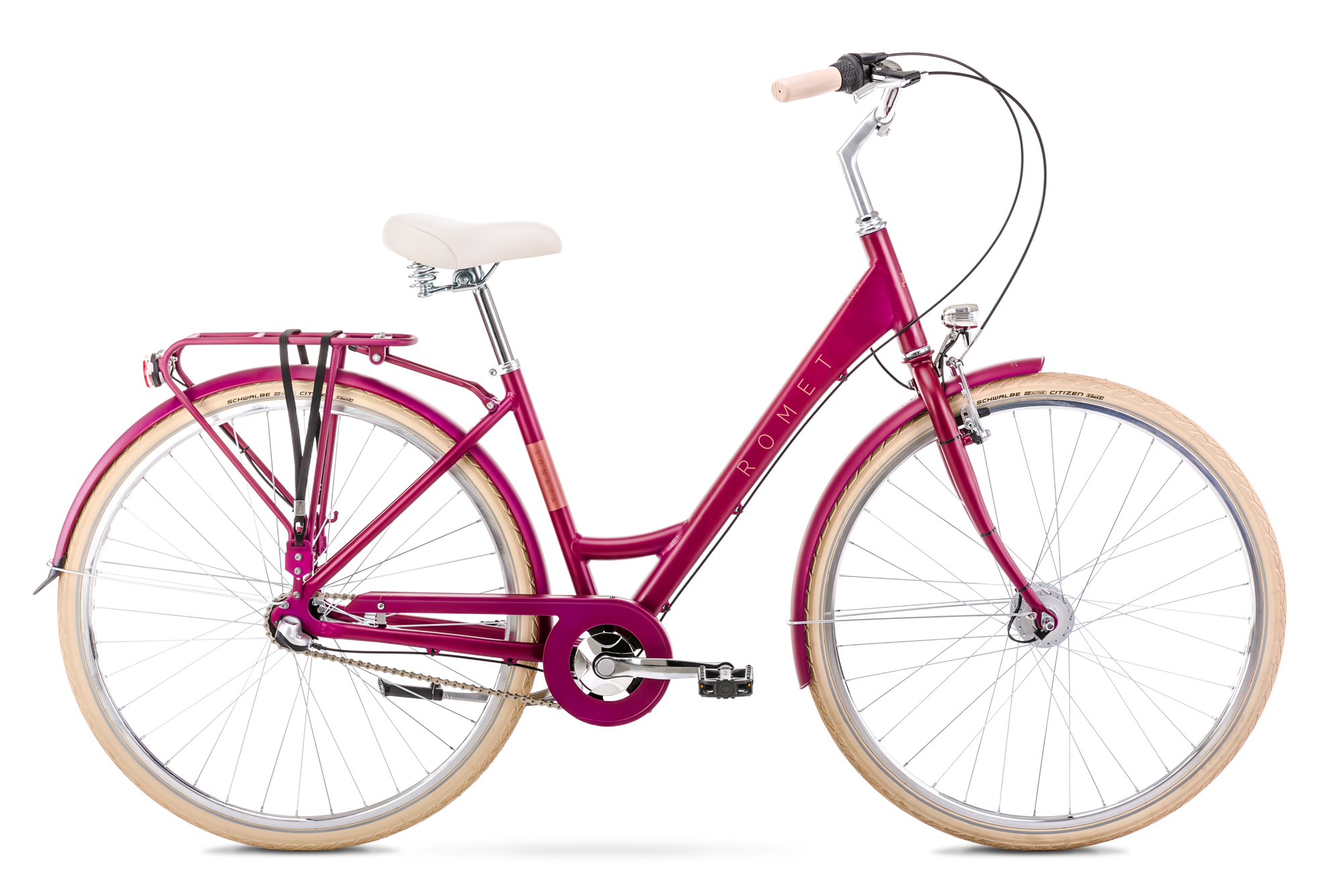 Bicicleta de Oras pentru femei Romet Sonata Classic Roz inchis 2022 biciclop.eu imagine noua