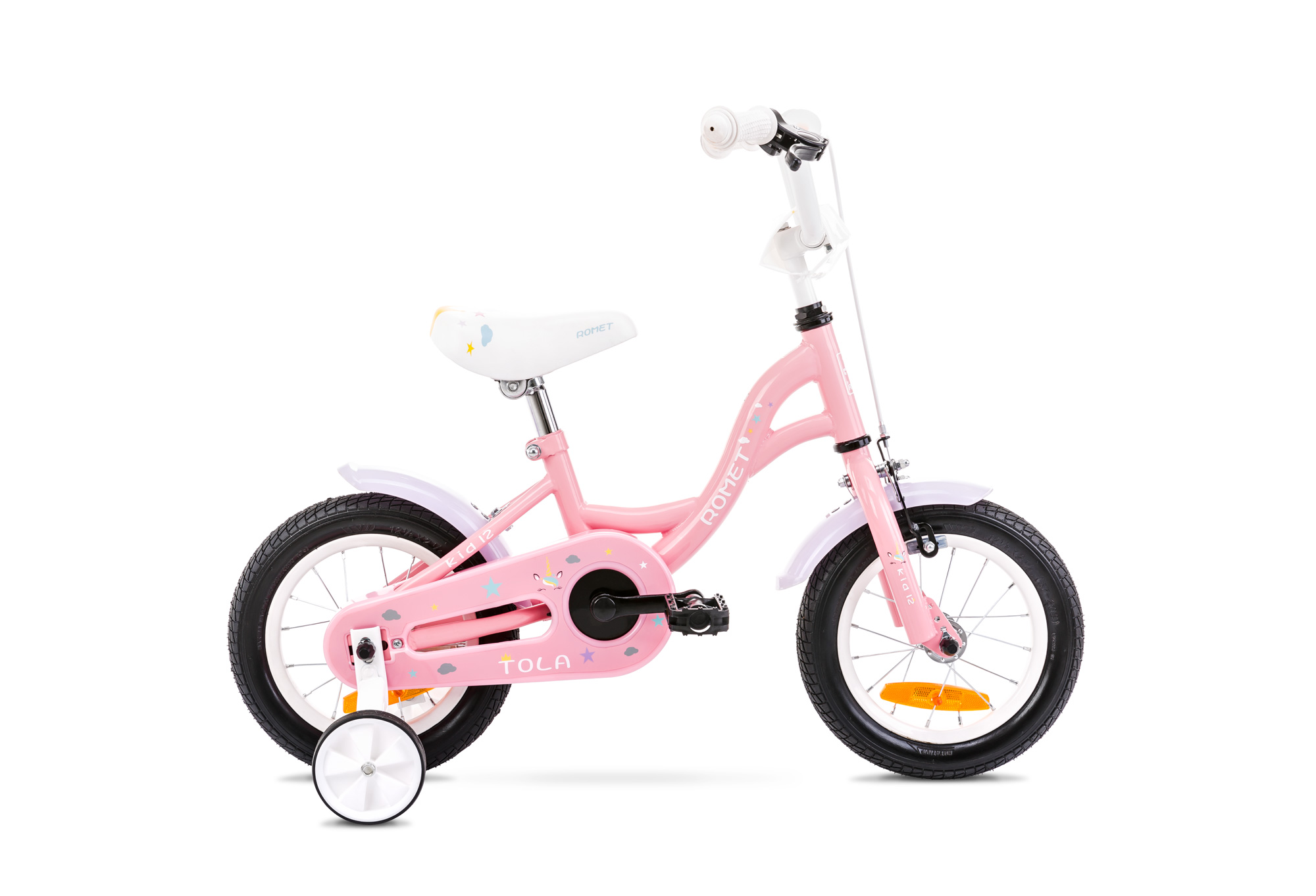 Bicicleta pentru copii Romet Tola 12 Roz/Alb 2022 biciclop.eu imagine noua