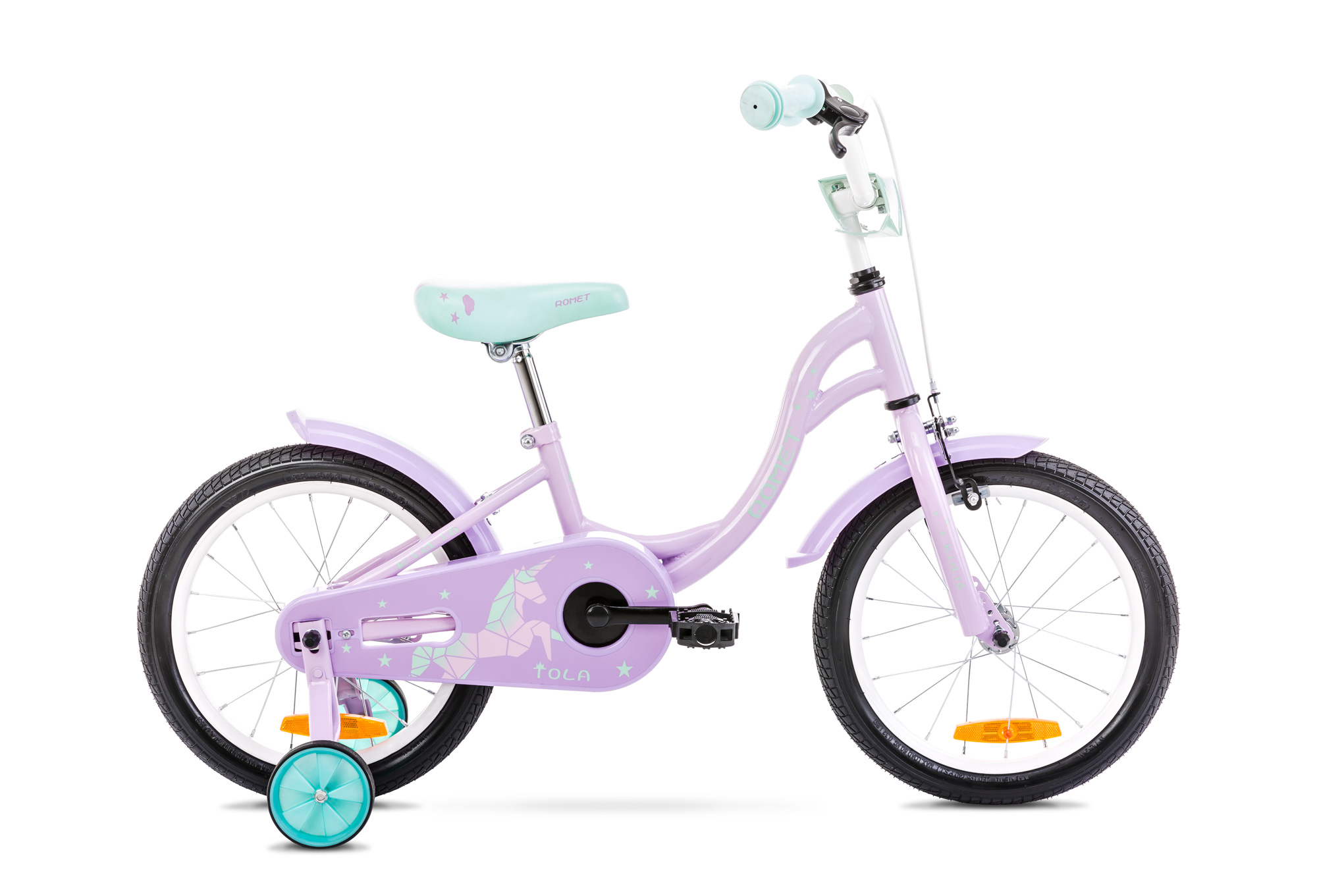 Bicicleta pentru copii Romet Tola 16 Roz/Turcoaz 2022 biciclop.eu imagine noua