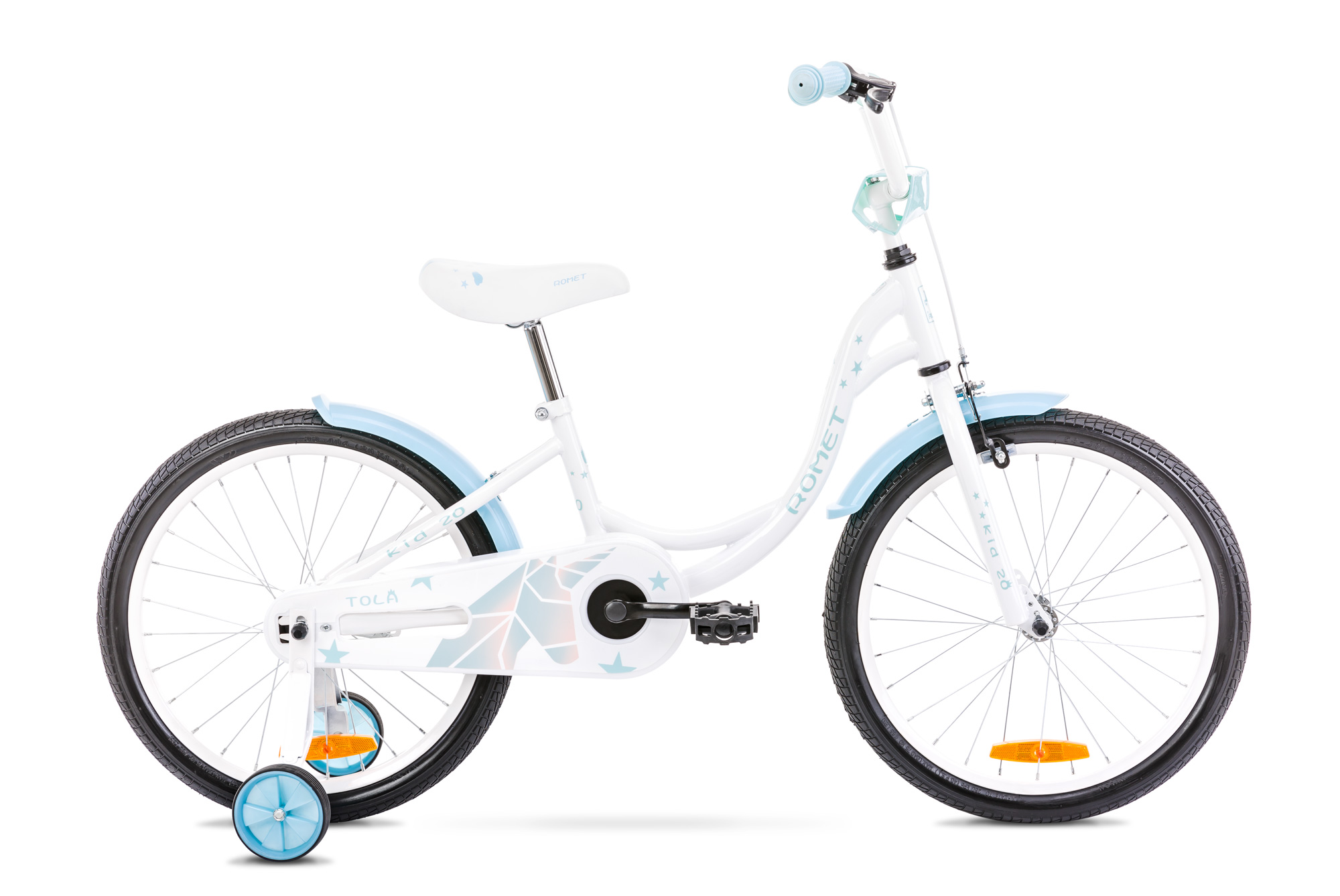 Bicicleta pentru copii Romet Tola 20 Alb/Albastru 2022 biciclop.eu imagine noua