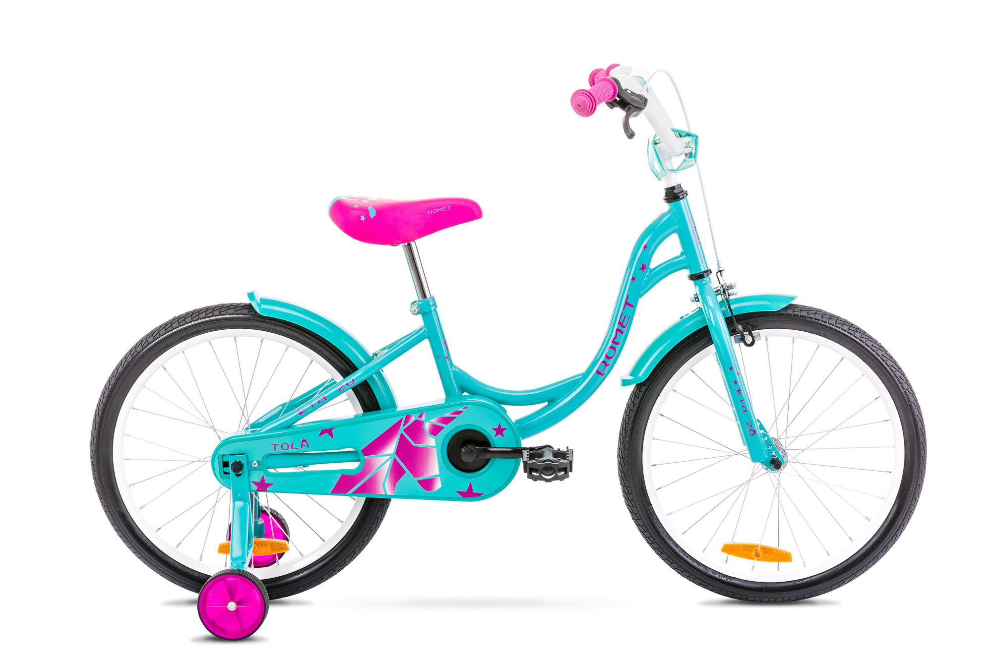 Bicicleta pentru copii Romet Tola 20 Turcoaz/Violet 2022 [Expus in magazin] 2022