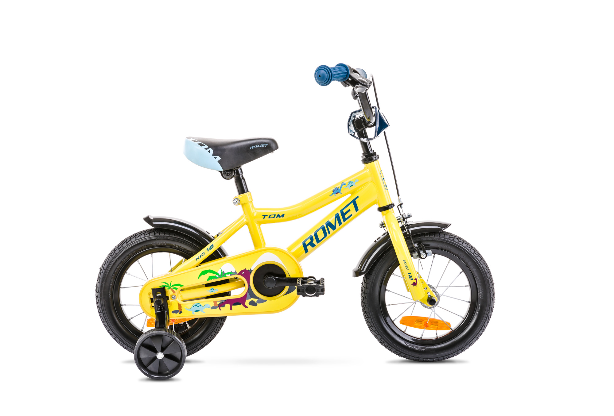 Bicicleta pentru copii Romet Tom 12 Galben/Albastru 2022 biciclop.eu imagine noua