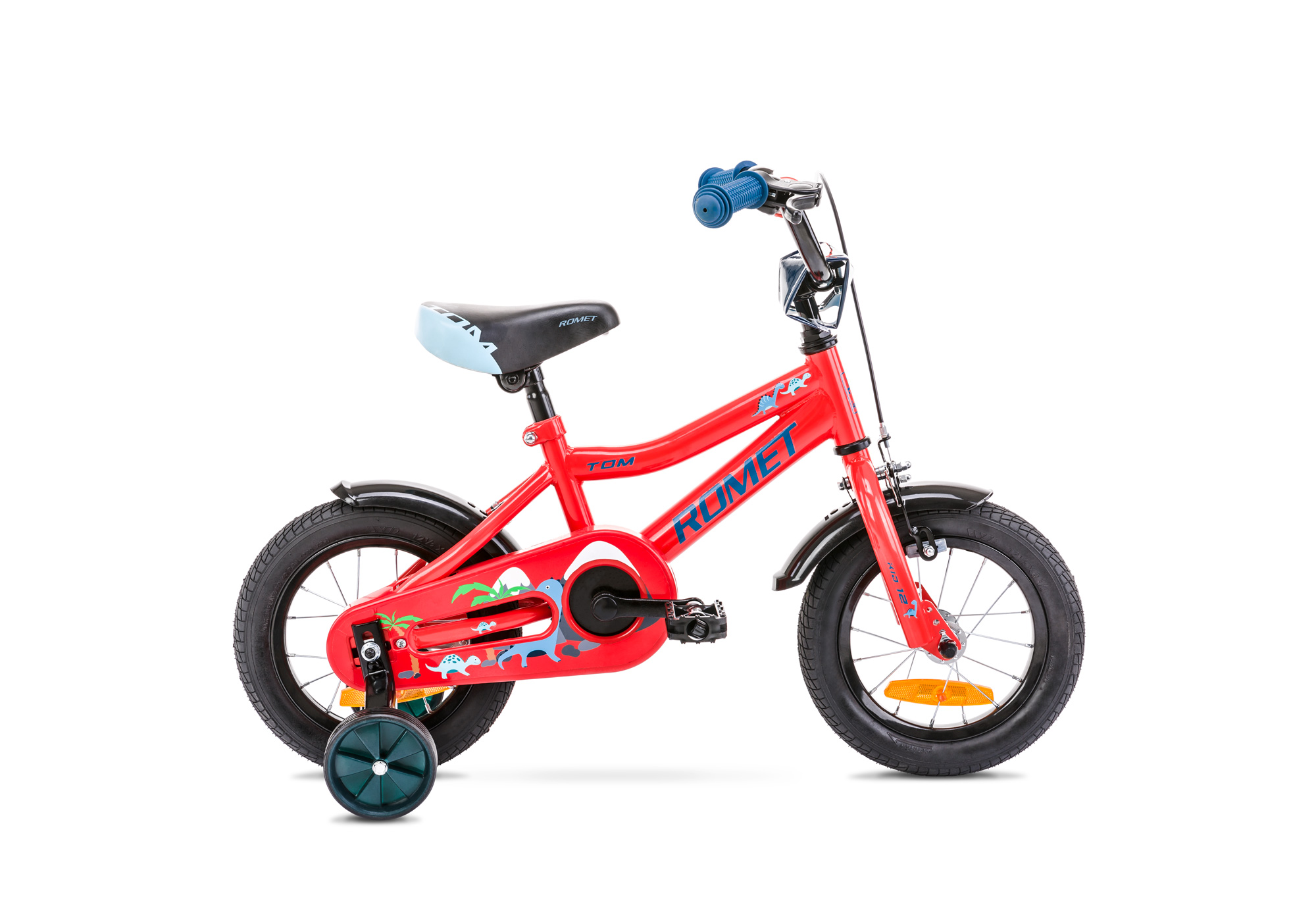 Bicicleta pentru copii Romet Tom 12 Rosu/Albastru 2022 biciclop.eu imagine noua