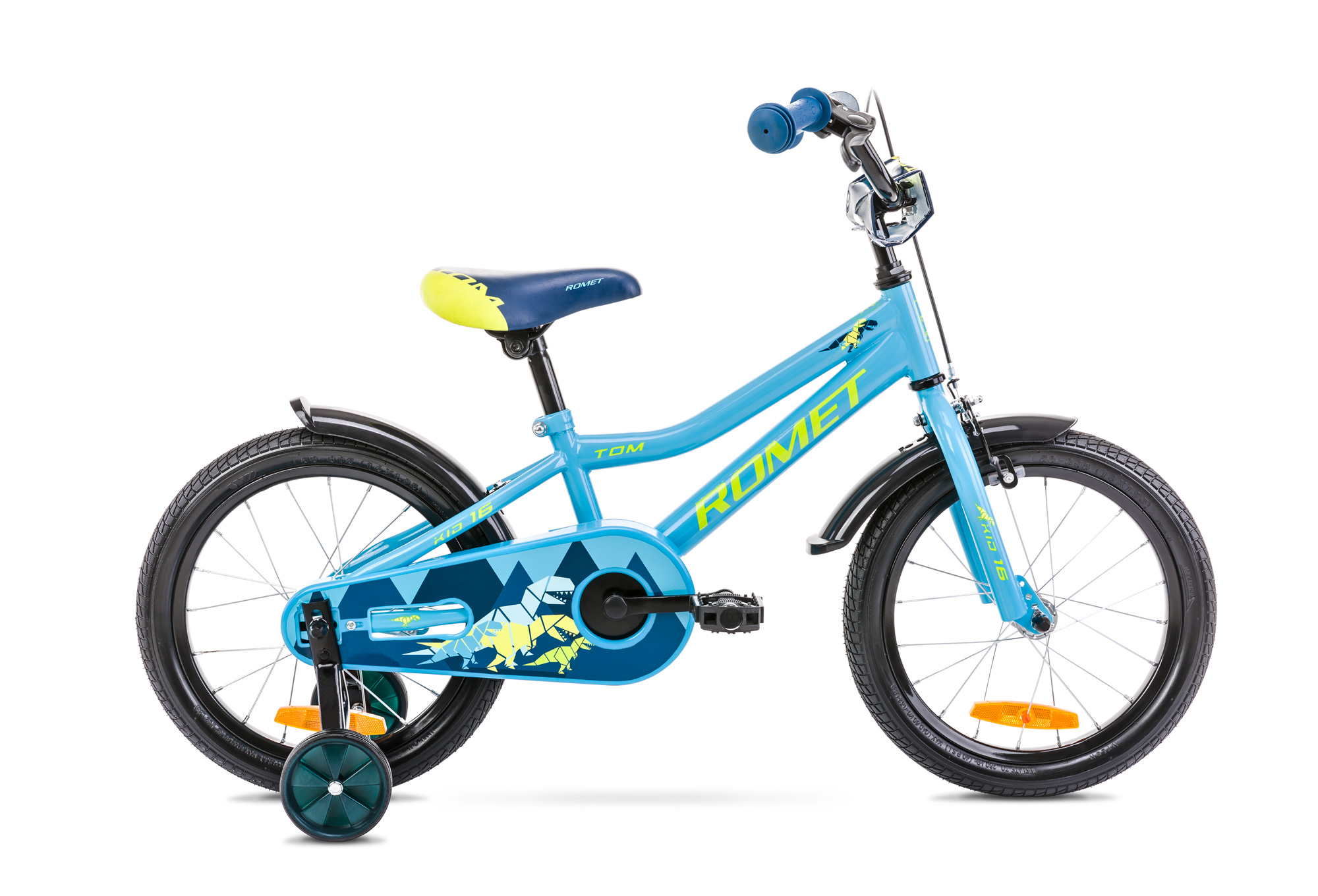 Bicicleta pentru copii Romet Tom 16 Albastru/Verde 2022 biciclop.eu imagine noua