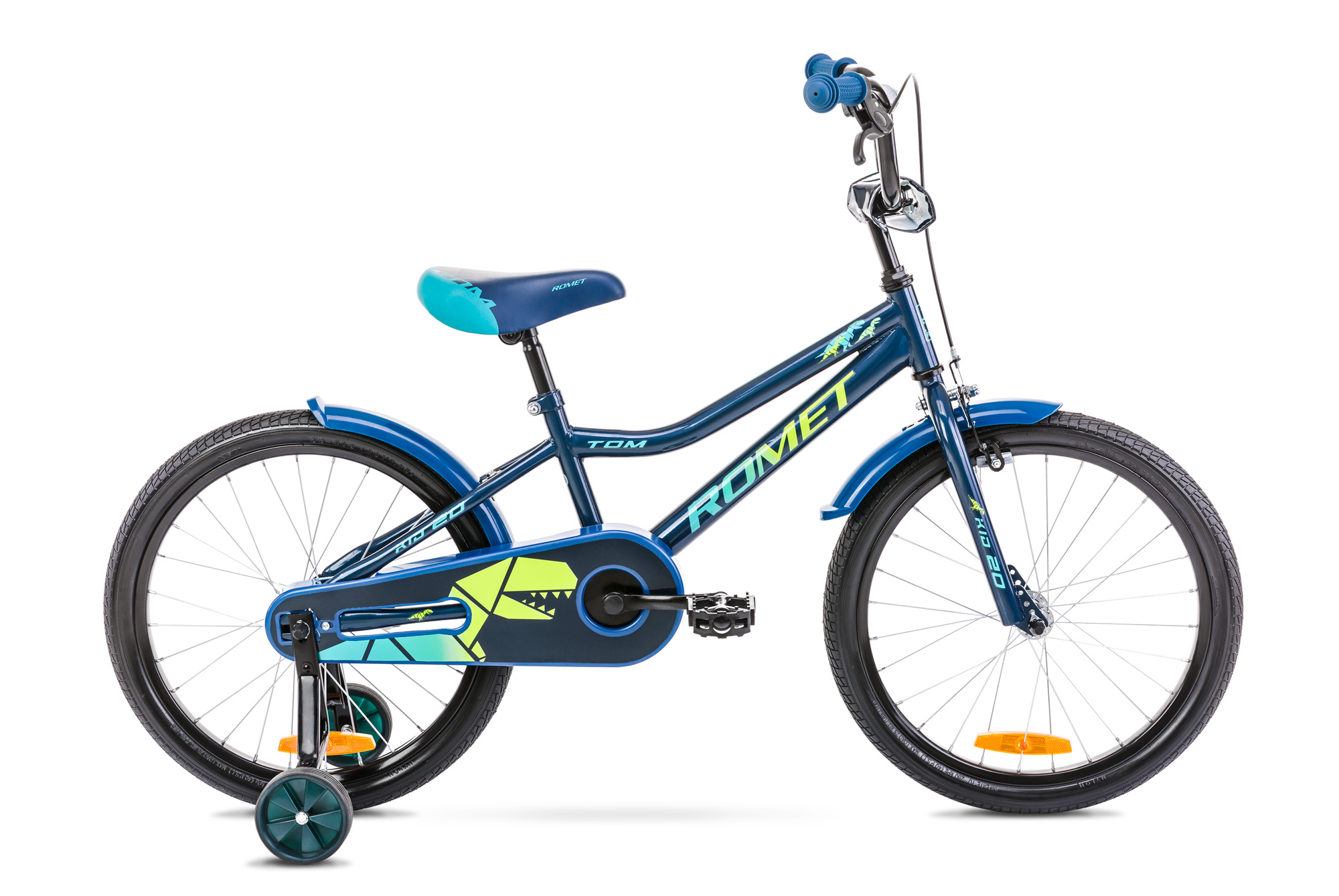 Bicicleta pentru copii Romet Tom 20 Albastru/Verde 2022 biciclop.eu imagine noua