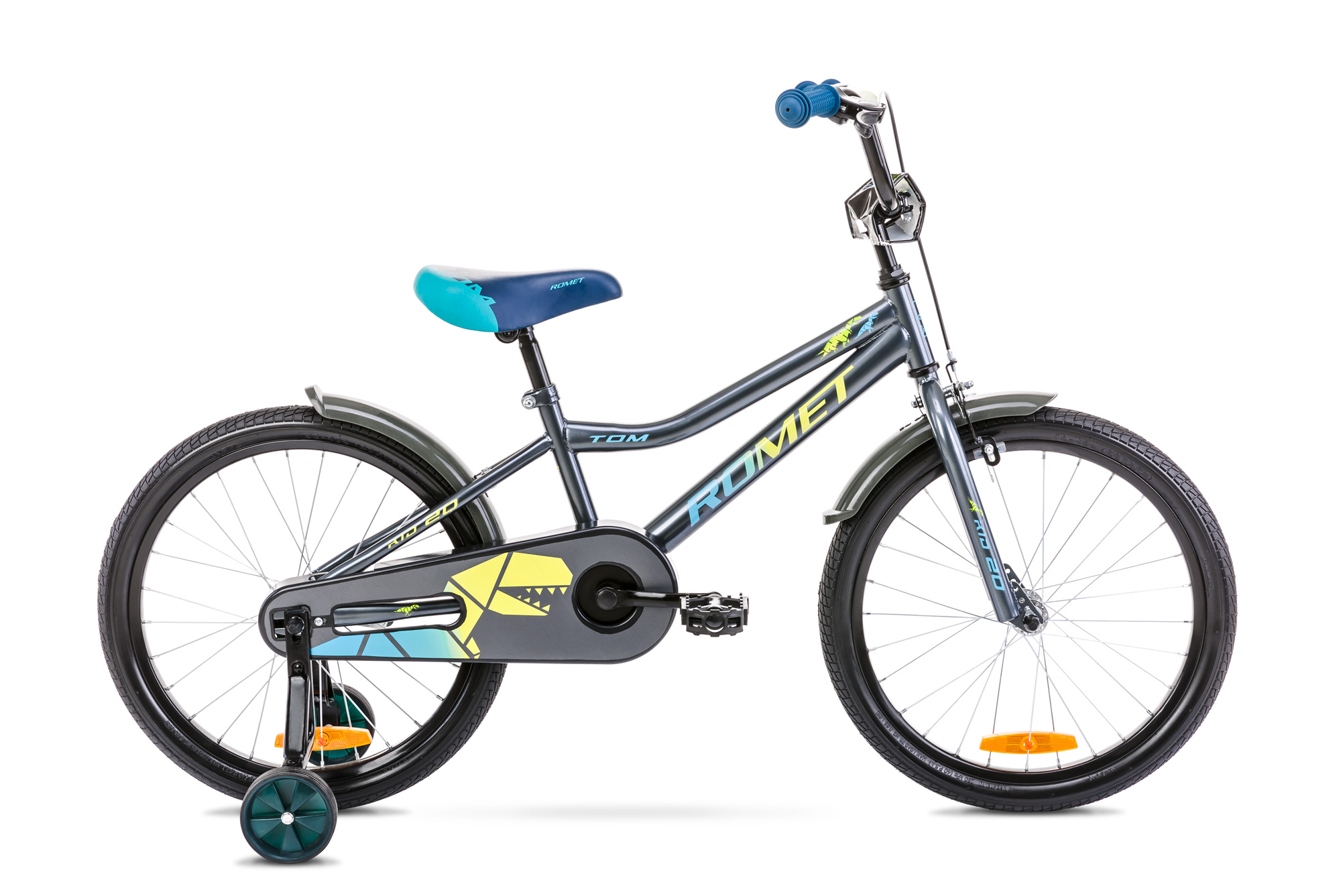 Bicicleta pentru copii Romet Tom 20 Antracit/Galben 2022 biciclop.eu imagine noua