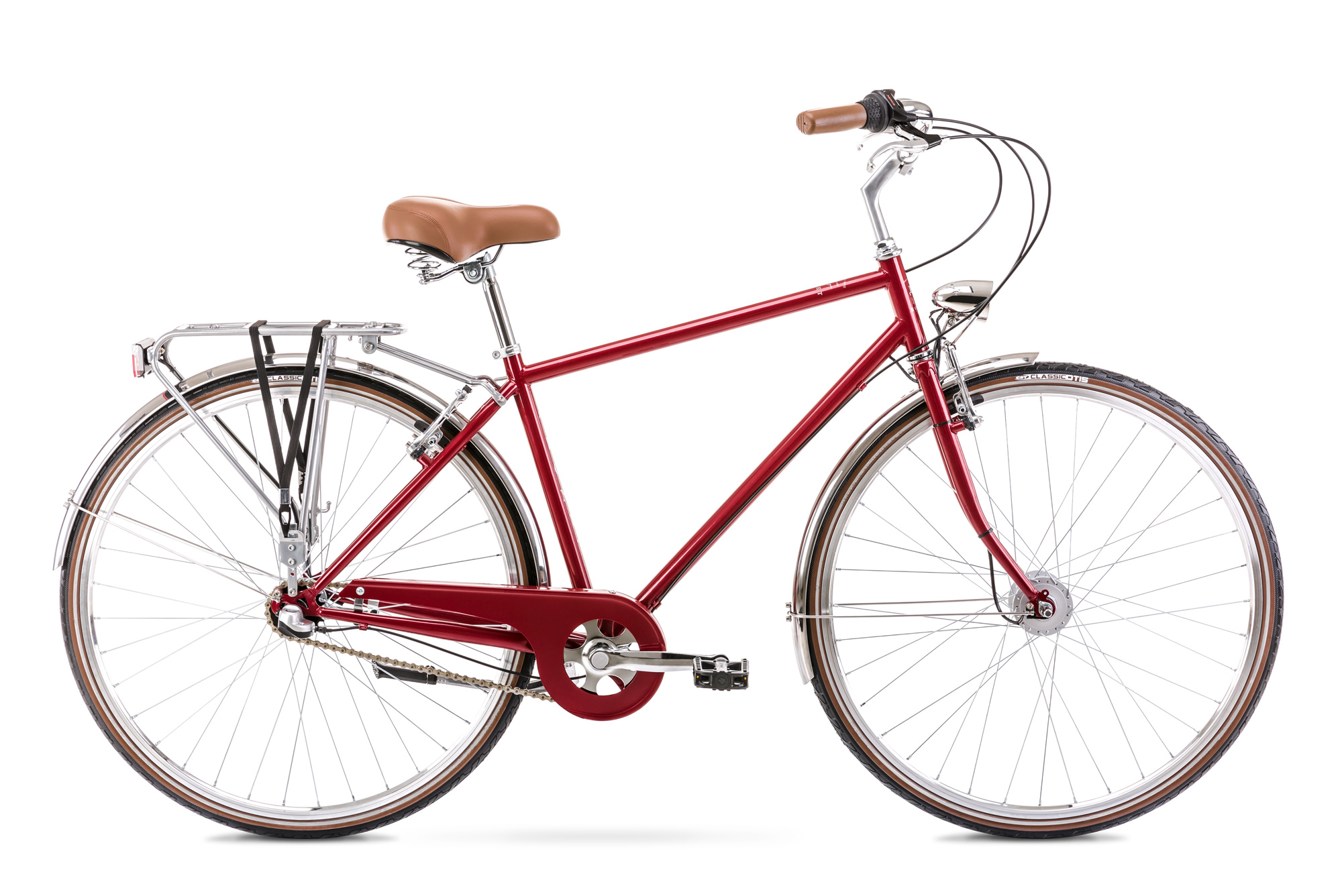 Bicicleta de Oras pentru barbati Romet Vintage Classic M Rosu 2022 biciclop.eu imagine noua