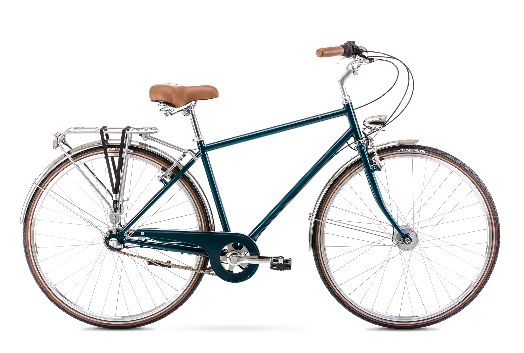 Bicicleta de Oras pentru barbati Romet Vintage Classic M Verde Turcoaz 2022 biciclop.eu imagine noua