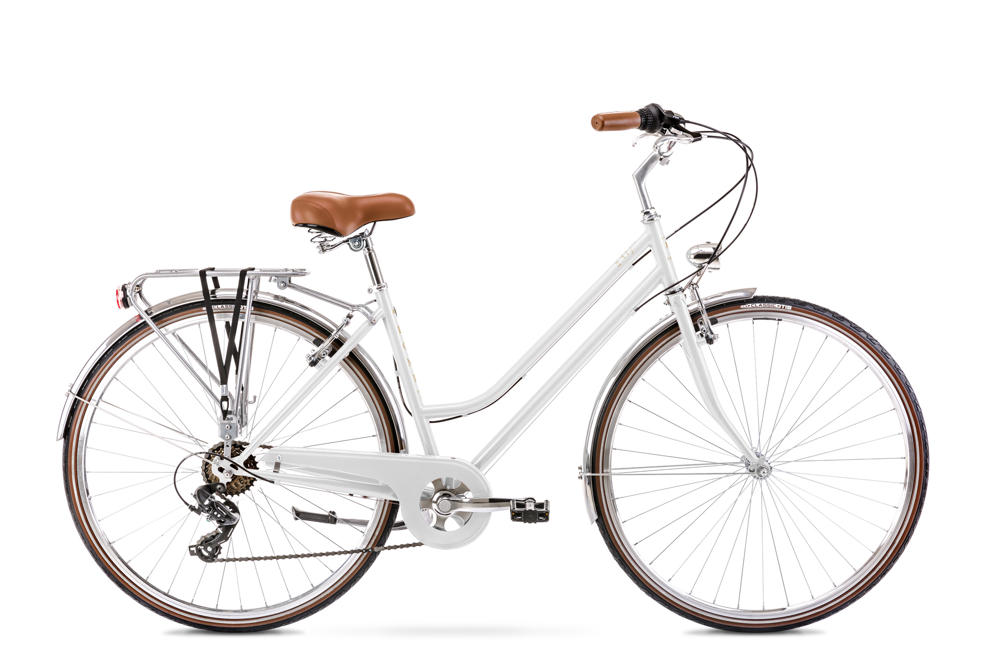 Bicicleta de Oras pentru femei Romet Vintage Eco D Alb 2022