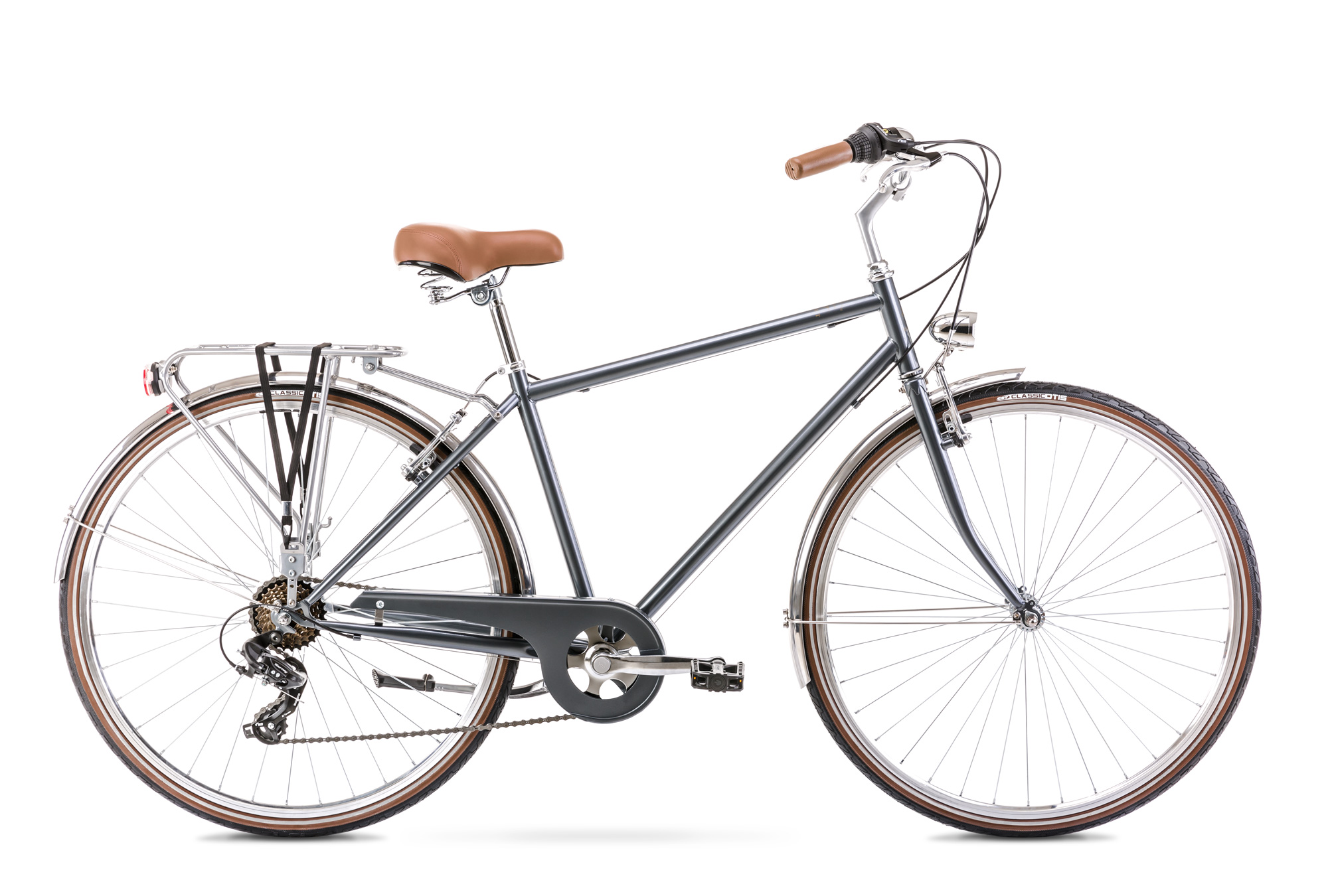 Bicicleta de Oras pentru barbati Romet Vintage Eco M Gri 2023 biciclop.eu imagine noua