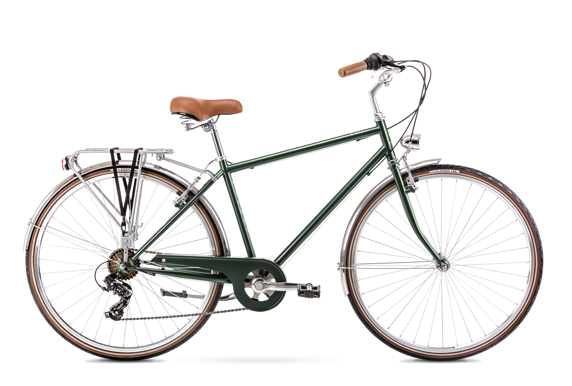 Bicicleta de Oras pentru barbati Romet Vintage Eco M Verde inchis 2022 2022