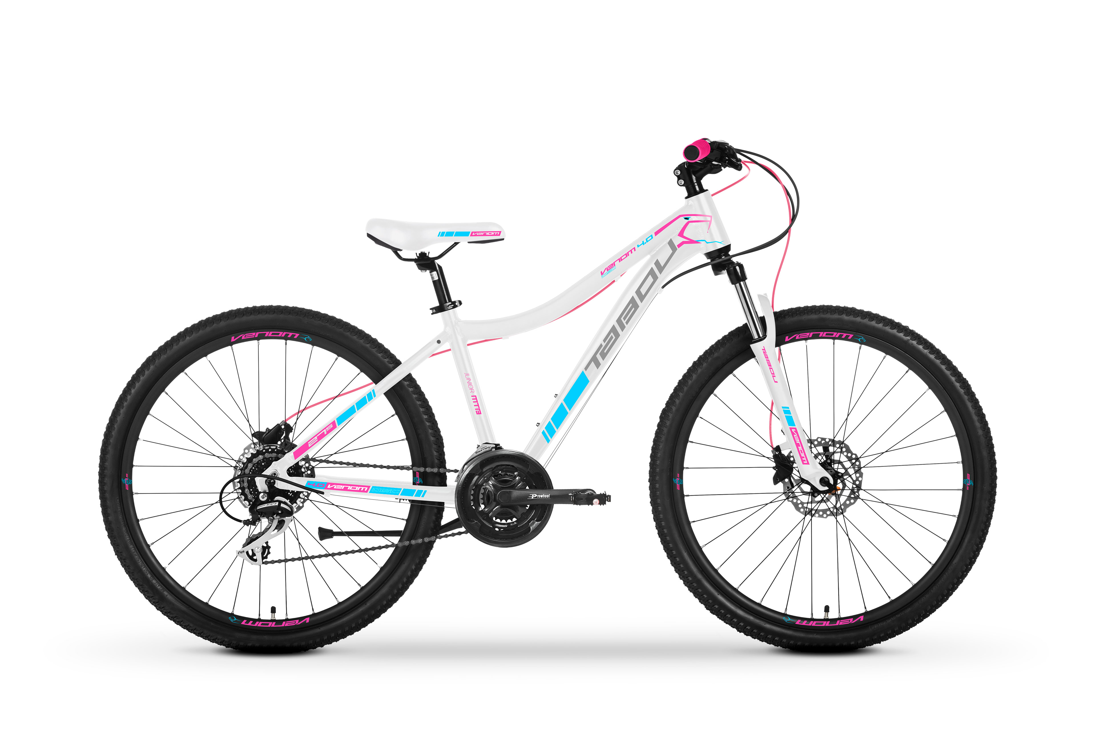 Bicicleta de munte pentru femei Tabou Venom W 27.5 4.0 Alb/Roz 2022