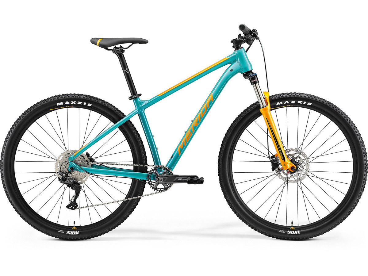 Bicicleta de munte pentru barbati Merida Big.Nine 200 Albastru Turcoaz/Portocaliu 2021