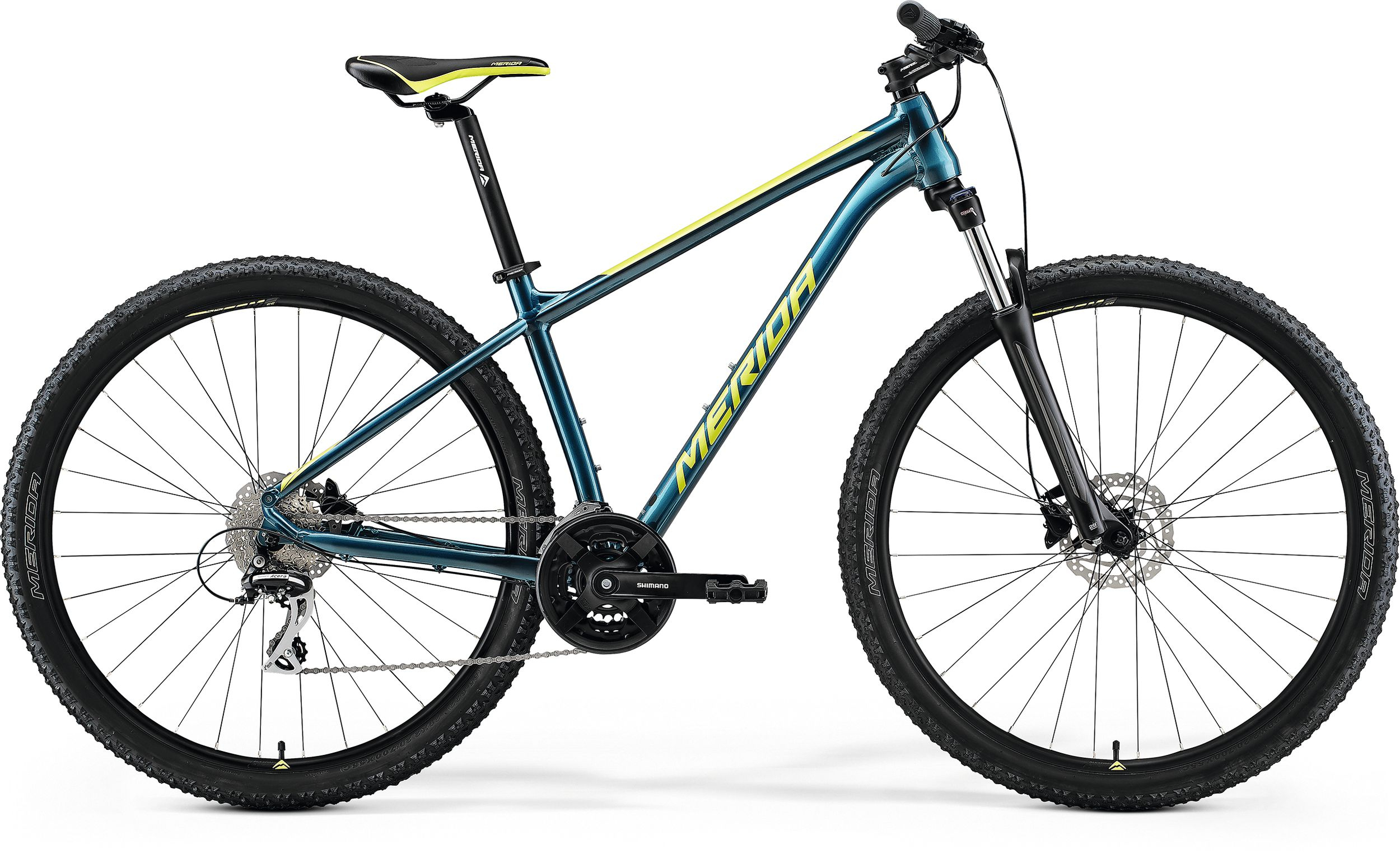 Bicicleta de munte pentru barbati Merida Big.Seven 20-3X marimea L Albastru Turcoaz/Verde Lime 2022