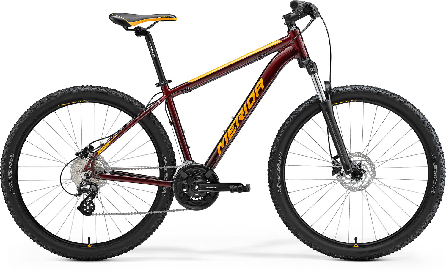 Bicicleta de munte pentru barbati Merida Big.Seven 15 Visiniu/Portocaliu 2022 biciclop.eu imagine noua