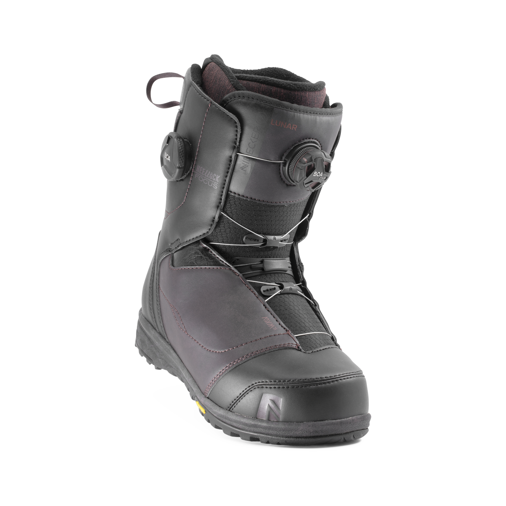 Boots snowboard femei Nidecker Lunar Hybrid Boa Gri Inchis 2020