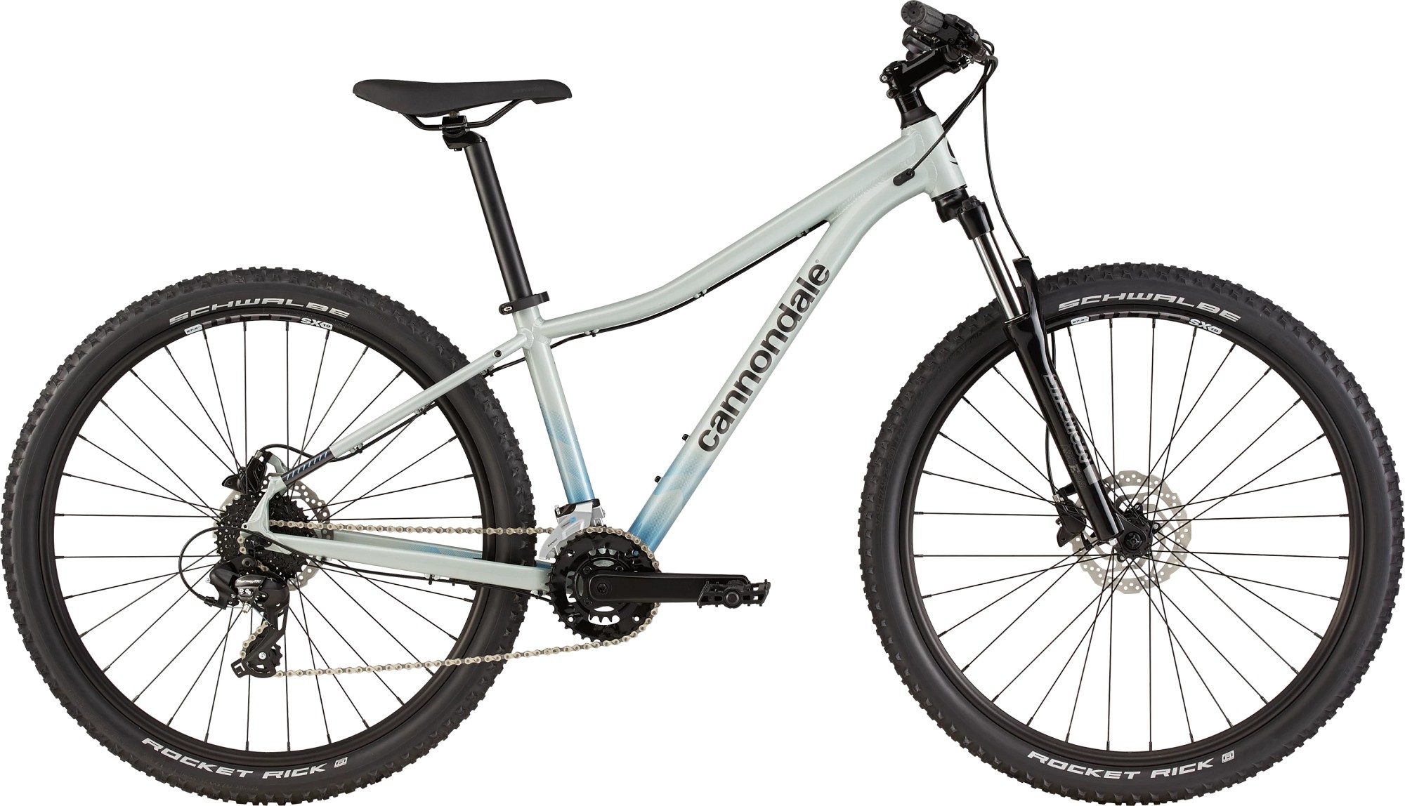 Bicicleta de munte hardtail pentru femei Cannondale Trail 8 Gri salvie 2022 Cannondale biciclop.eu